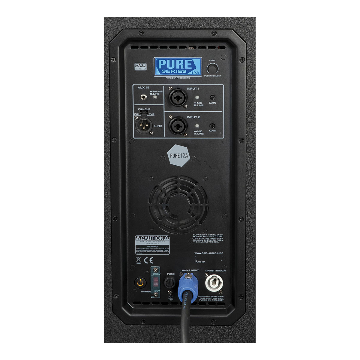 DAP Pure-12A Actieve 2-weg speaker met DSP - 12 inch 600W DAP Pure-12A Actieve 2-weg speaker met DSP - 12 inch 600W