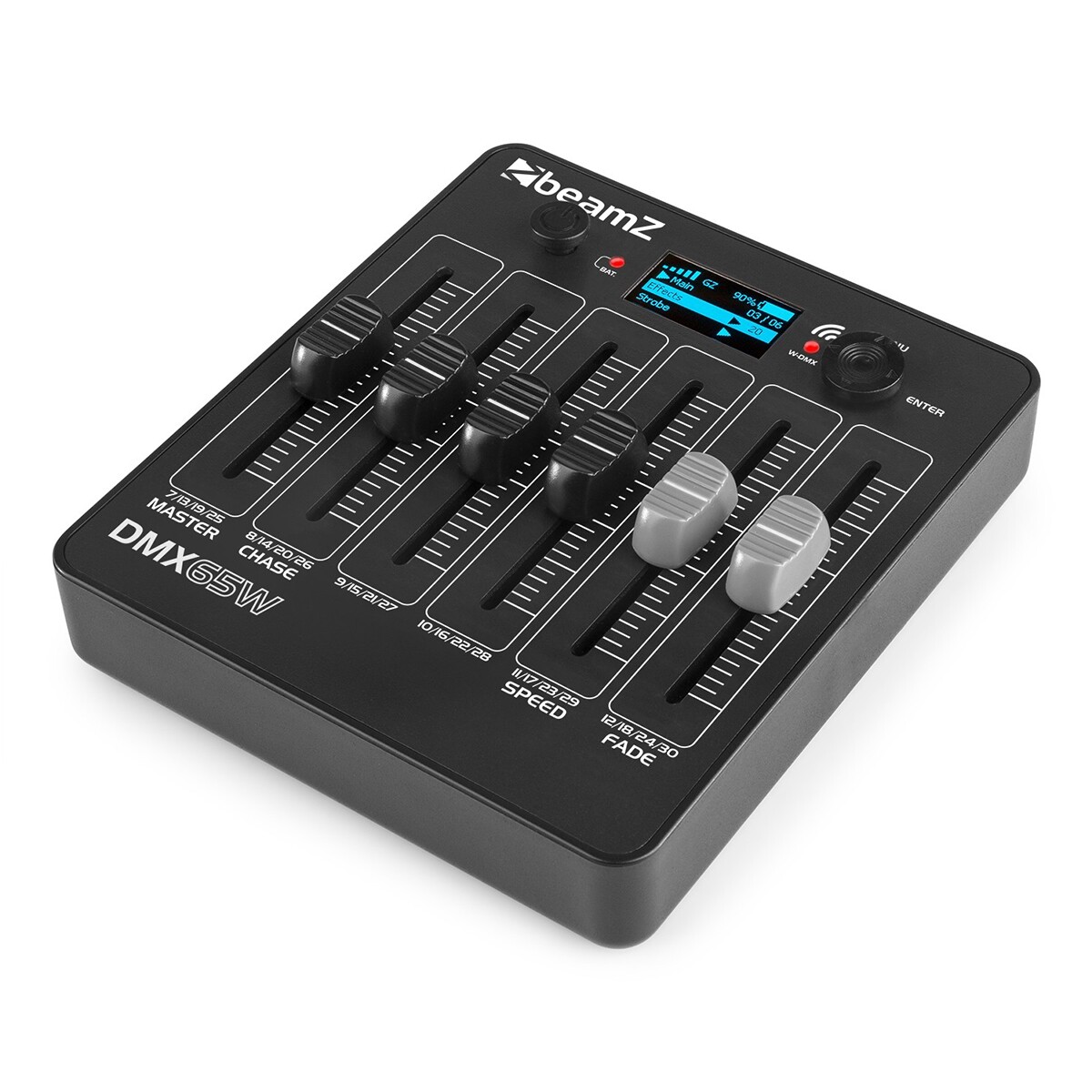BeamZ DMX65W Draadloze Accu DMX controller - 30 kanalen BeamZ DMX65W Draadloze Accu DMX controller - 30 kanalen