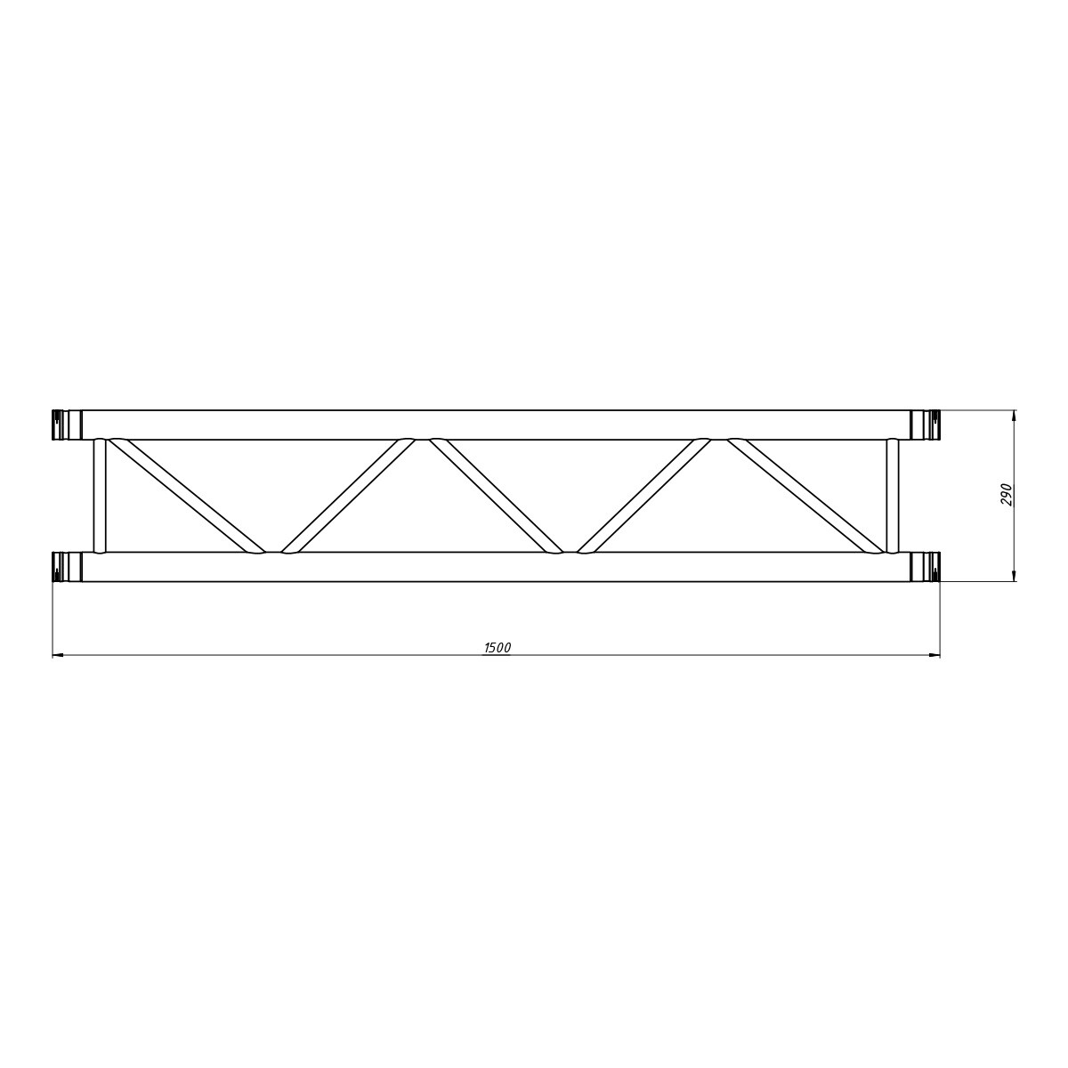 FORTEX FX32-L150 ladder truss 150 cm FORTEX FX32-L150 ladder truss 150 cm
