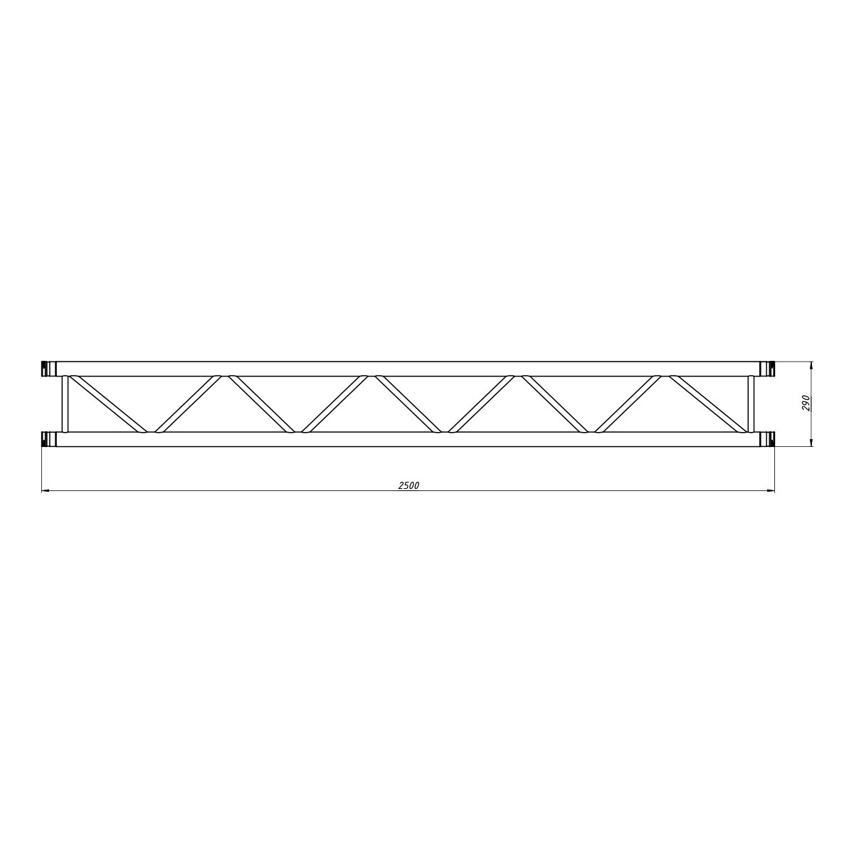 FORTEX FX32-L250 ladder truss 250 cm FORTEX FX32-L250 ladder truss 250 cm