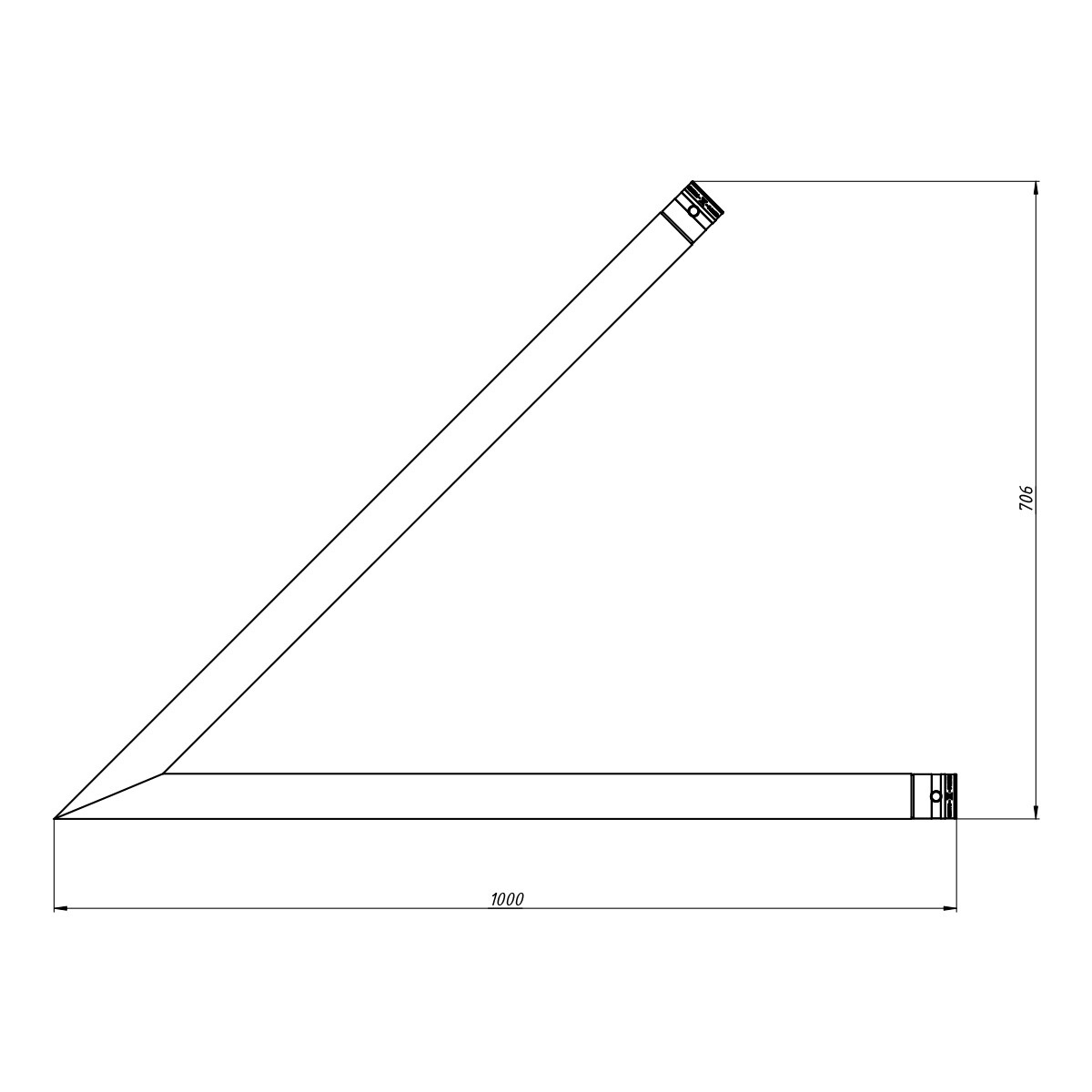 FORTEX FX32-C19-V ladder truss 2-weg 45° hoek verticaal FORTEX FX32-C19-V ladder truss 2-weg 45° hoek verticaal
