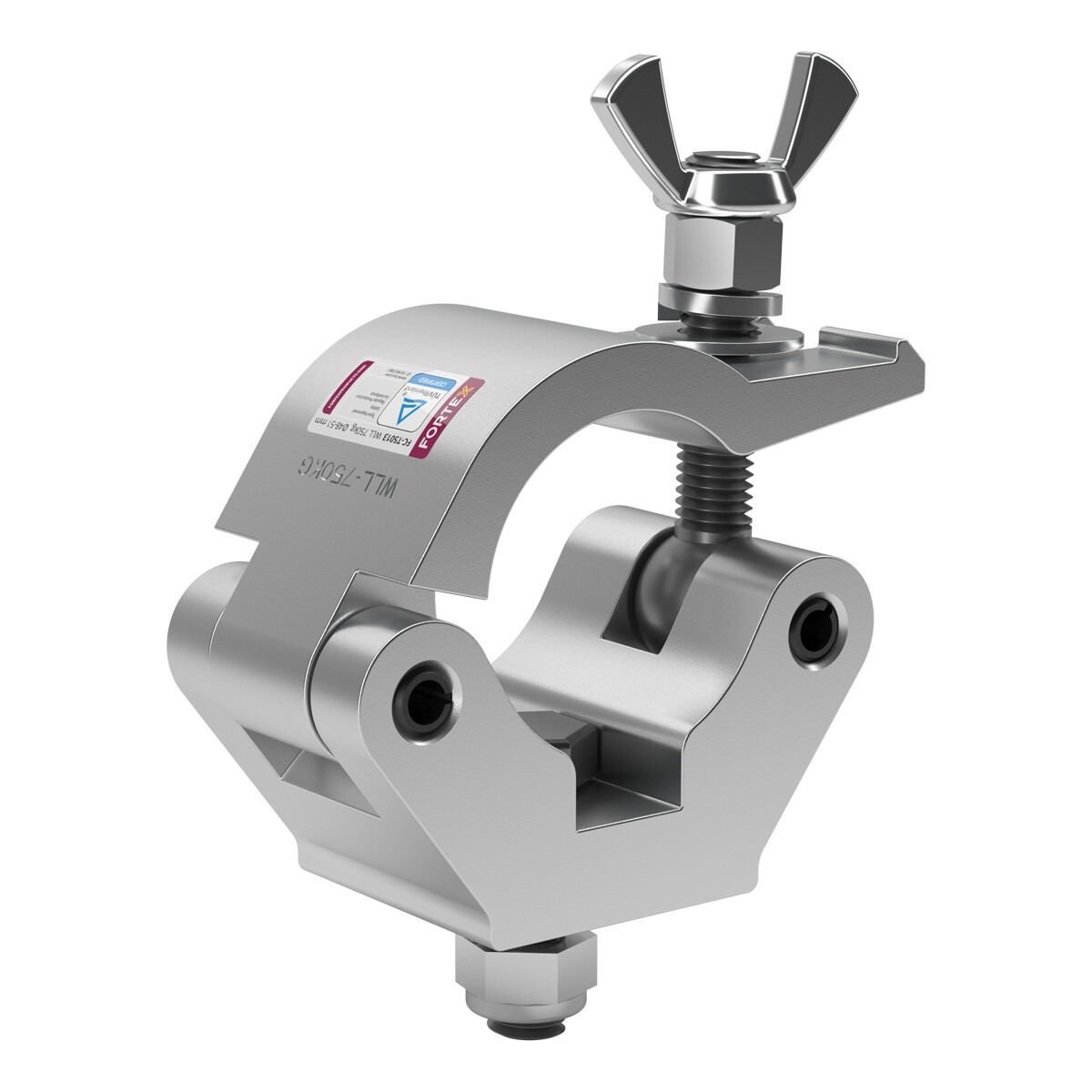 FORTEX Half Coupler truss klem WLL 750kg buis Ø48-51mm FORTEX Half Coupler truss klem WLL 750kg buis Ø48-51mm