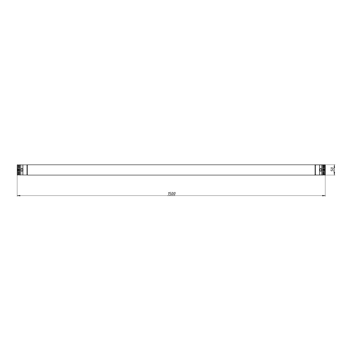 FORTEX FX31-L150 enkele truss buis lengte 150 cm zwart FORTEX FX31-L150 enkele truss buis lengte 150 cm zwart