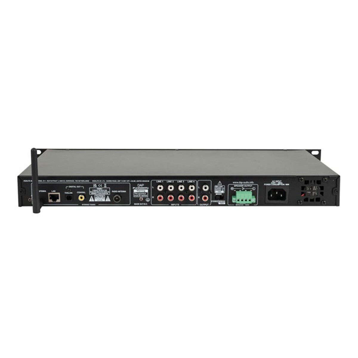 DAP PA-5500TU Internetradio met versterker 500W - 100V DAP PA-5500TU Internetradio met versterker 500W - 100V