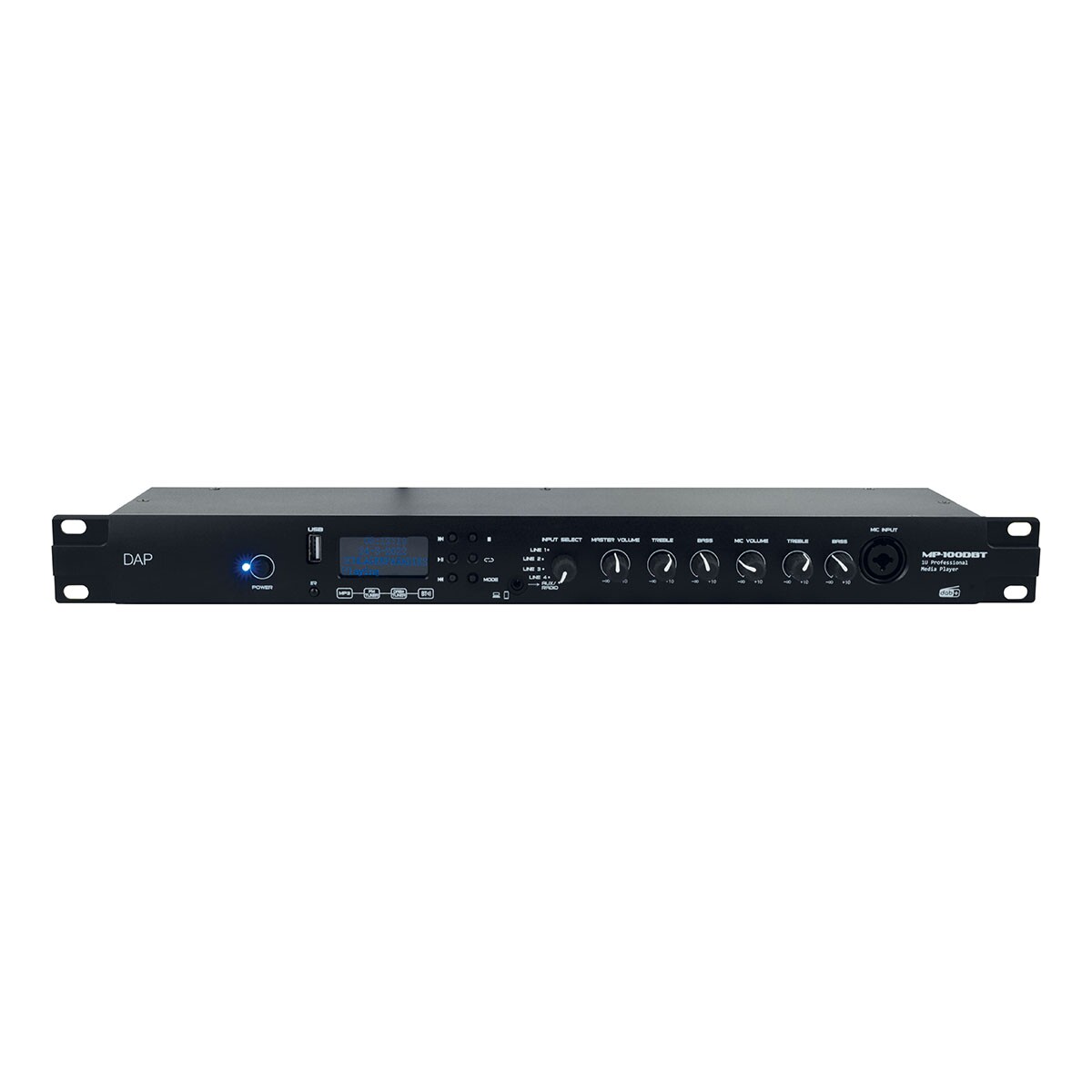 DAP MP-100DBT Professionele Mediaspeler 1U met DAB+ DAP MP-100DBT Professionele Mediaspeler 1U met DAB+