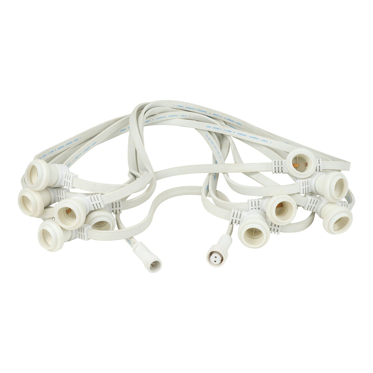 Showgear Festoonlight E27 Prikkabel 100cm tussenruimte - wit 10m Showgear Festoonlight E27 Prikkabel 100cm tussenruimte - wit 10m