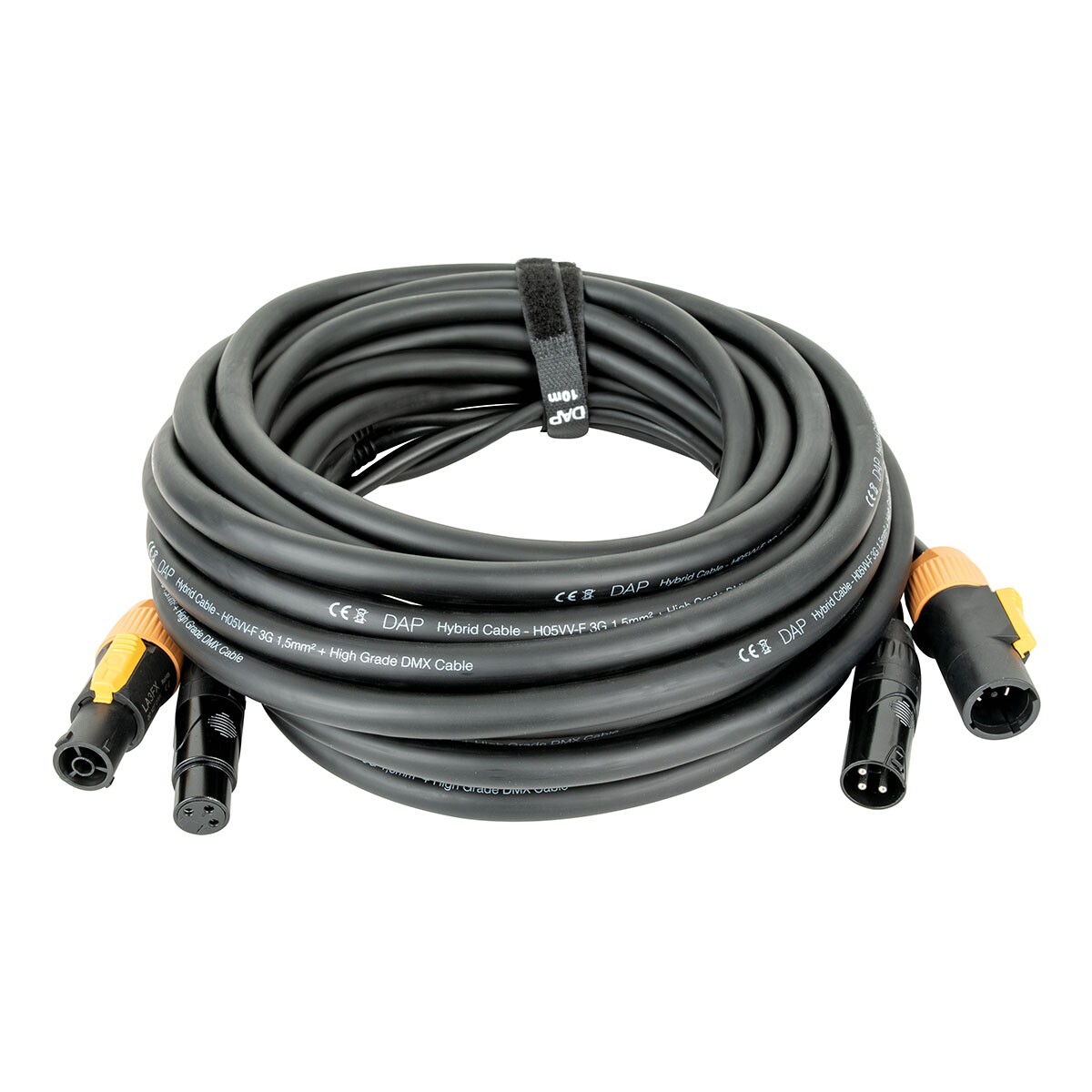 DAP FP22 Hybrid Cable - Combikabel Power Pro True / 3-pin XLR - DMX - 10m DAP FP22 Hybrid Cable - Combikabel Power Pro True / 3-pin XLR - DMX - 10m