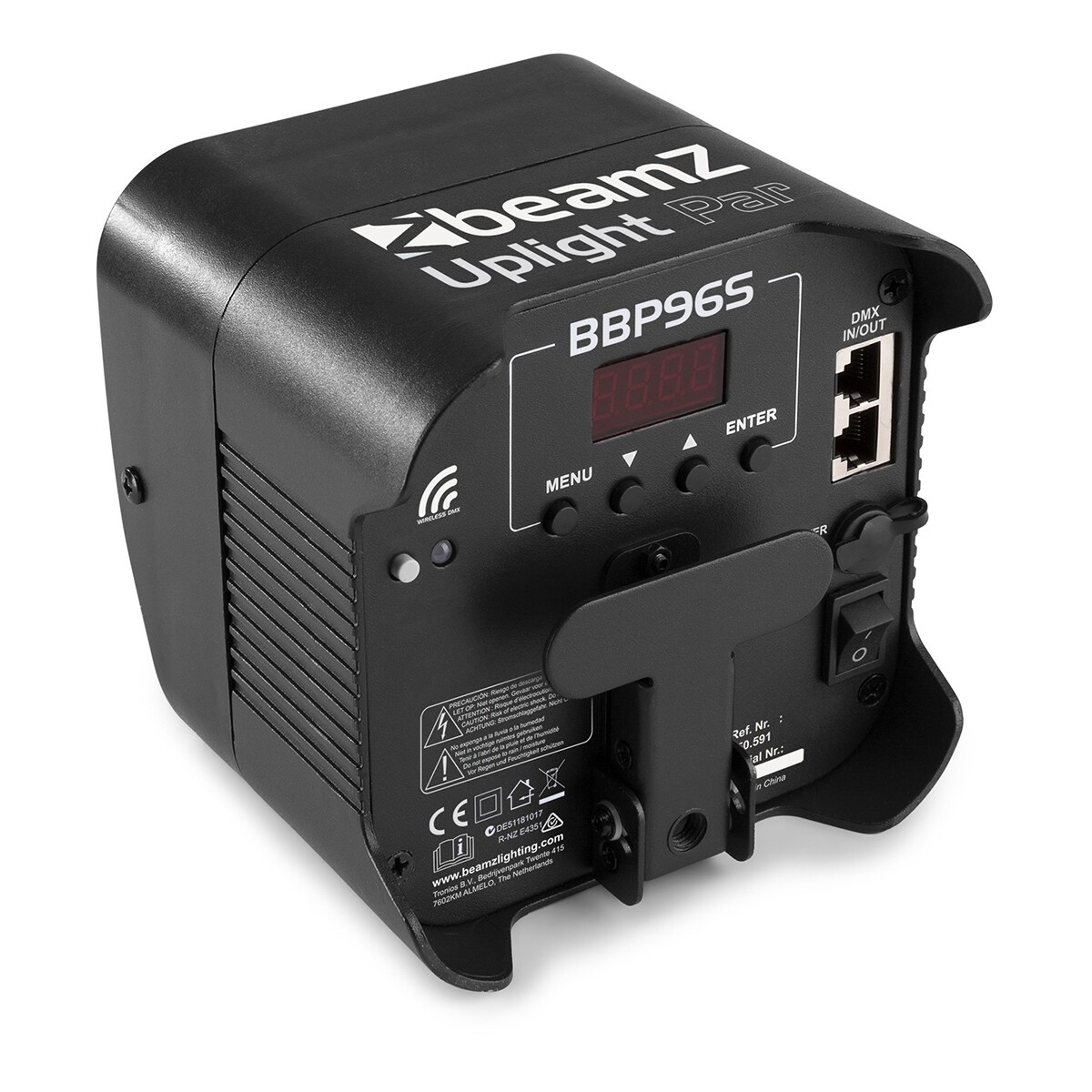 BeamZ BBP96S accu Uplight met 6x 12W LED's en draadloze DMX BeamZ BBP96S accu Uplight met 6x 12W LED's en draadloze DMX