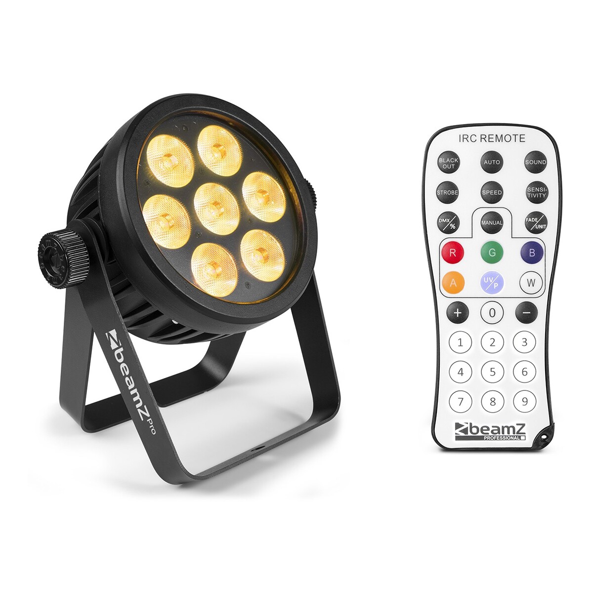 BeamZ Professional BAC503 aluminium LED ProPar met 7x 10W LED's BeamZ Professional BAC503 aluminium LED ProPar met 7x 10W LED's
