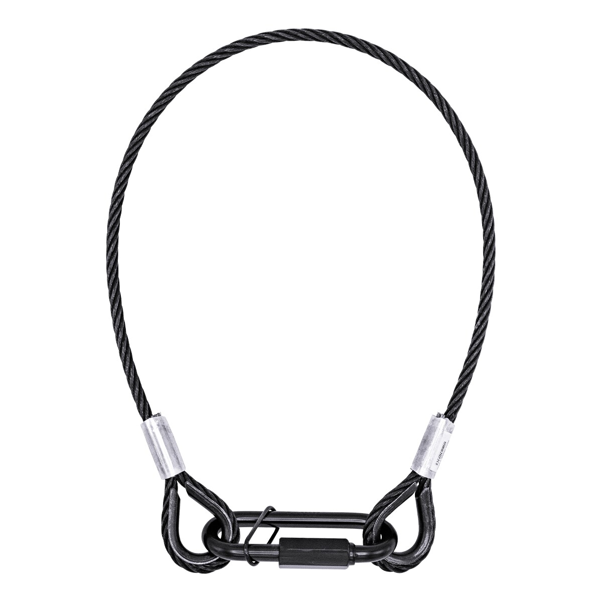 FORTEX Safety veiligheidskabel BGV-C1 gecertificeerd 60 cm - Ø5 mm zwart FORTEX Safety veiligheidskabel BGV-C1 gecertificeerd 60 cm - Ø5 mm zwart