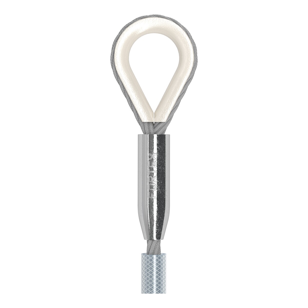 FORTEX PVC Steel 3 meter - Ø10mm 1T staalkabel 6x 36 + stk certificaat FORTEX PVC Steel 3 meter - Ø10mm 1T staalkabel 6x 36 + stk certificaat