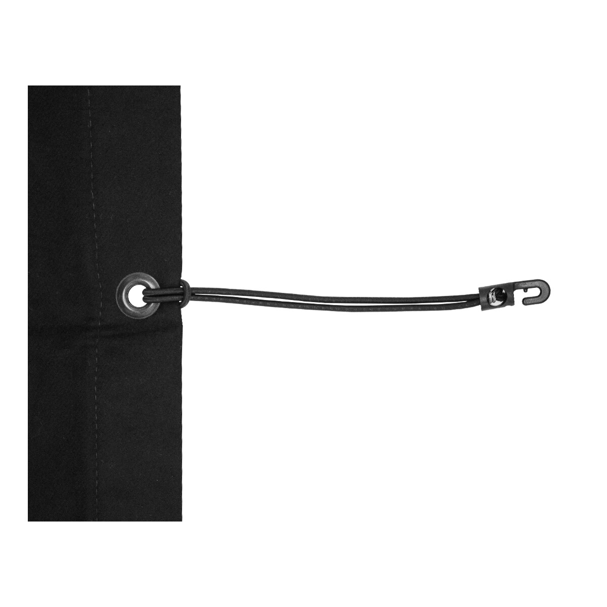 FORTEX Spanelastiek 25cm met nylon haakje Ø4mm zwart FORTEX Spanelastiek 25cm met nylon haakje Ø4mm zwart