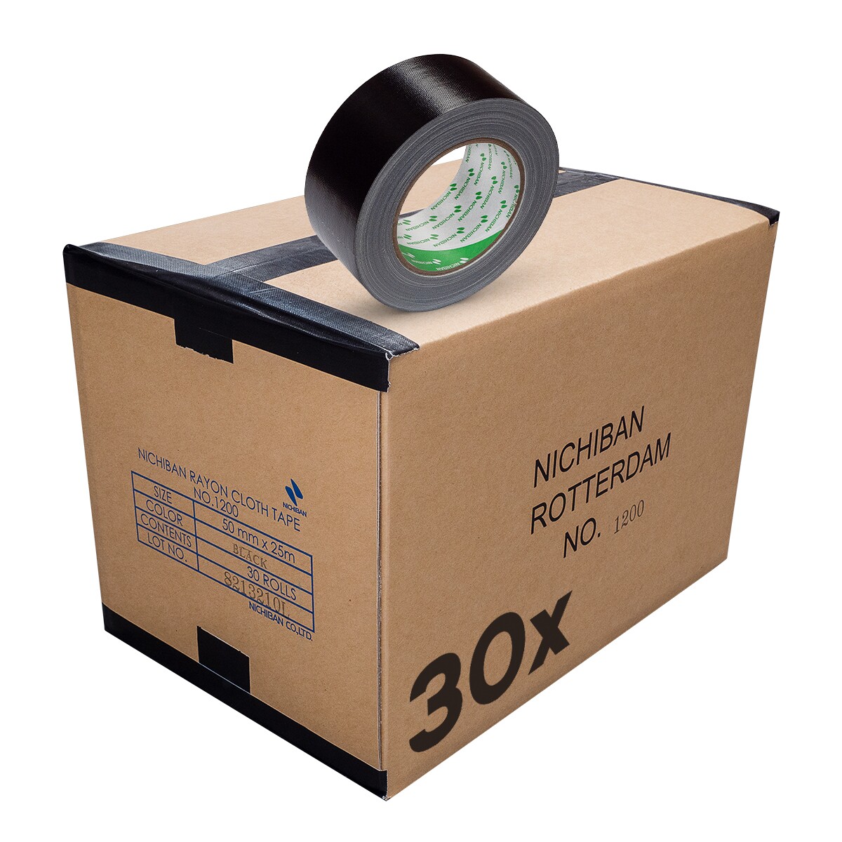 Nichiban® Gaffa Tape 1200 - 50m rol 50mm paars Nichiban® Gaffa Tape 1200 - 50m rol 50mm paars