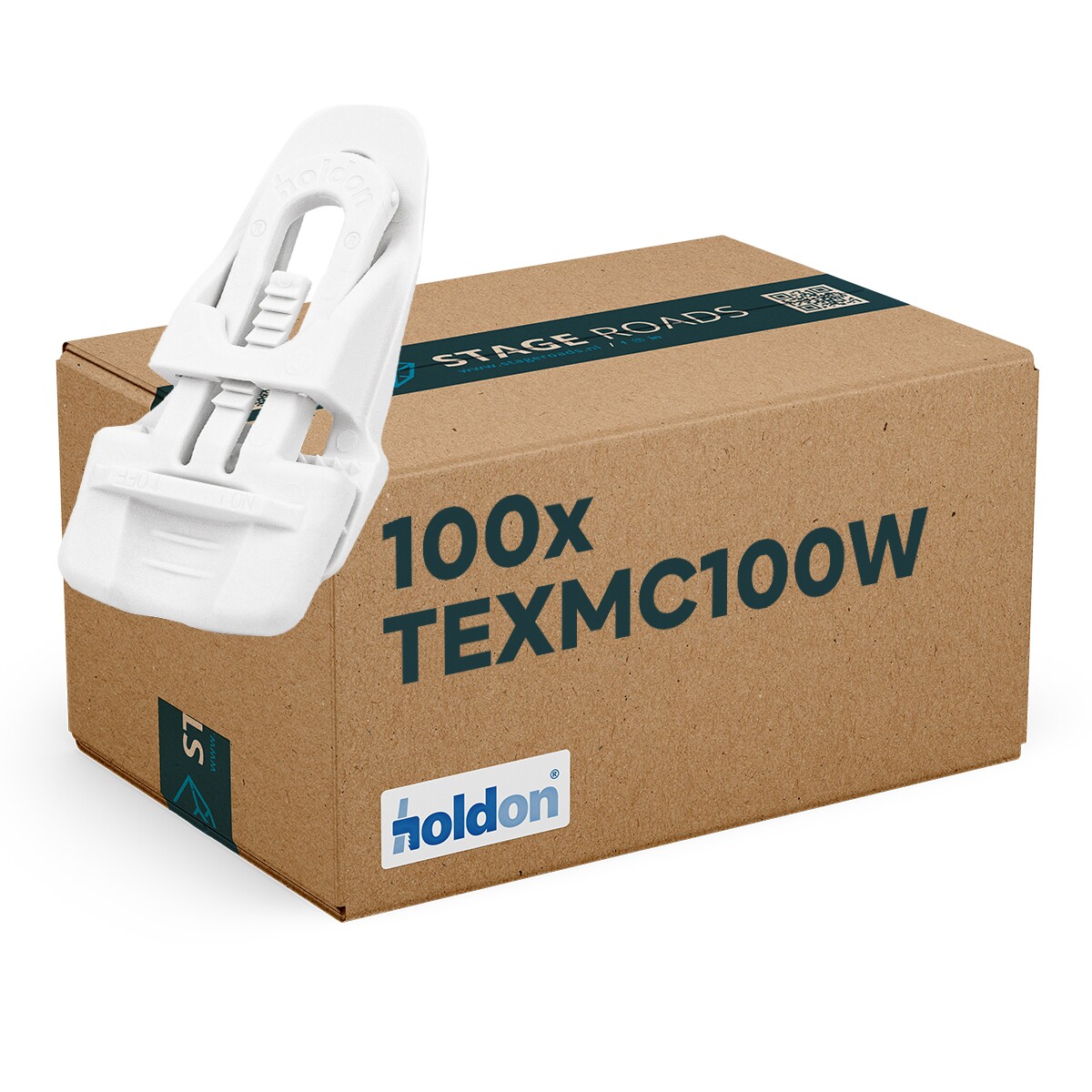50x Holdon® Mini Clip wit tot 45 kg grijpvermogen 50x Holdon® Mini Clip wit tot 45 kg grijpvermogen