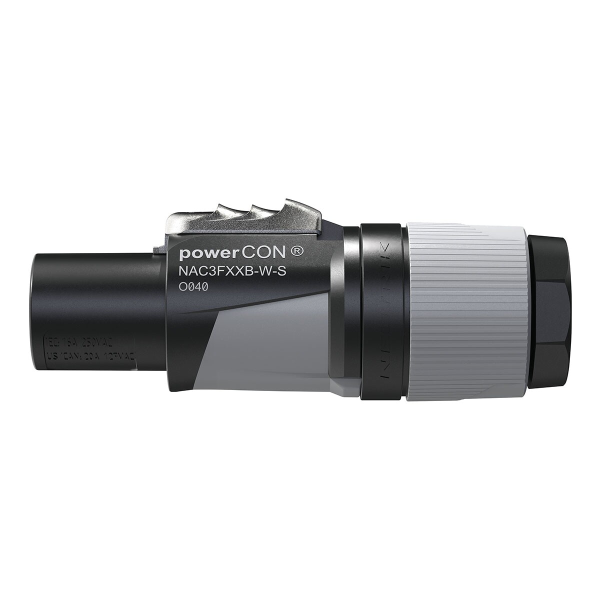 Neutrik® NAC3FXXB-W-S PowerCON grijs power-out NAC3FXXB-W-S Connector - S Neutrik® NAC3FXXB-W-S PowerCON grijs power-out NAC3FXXB-W-S Connector - S