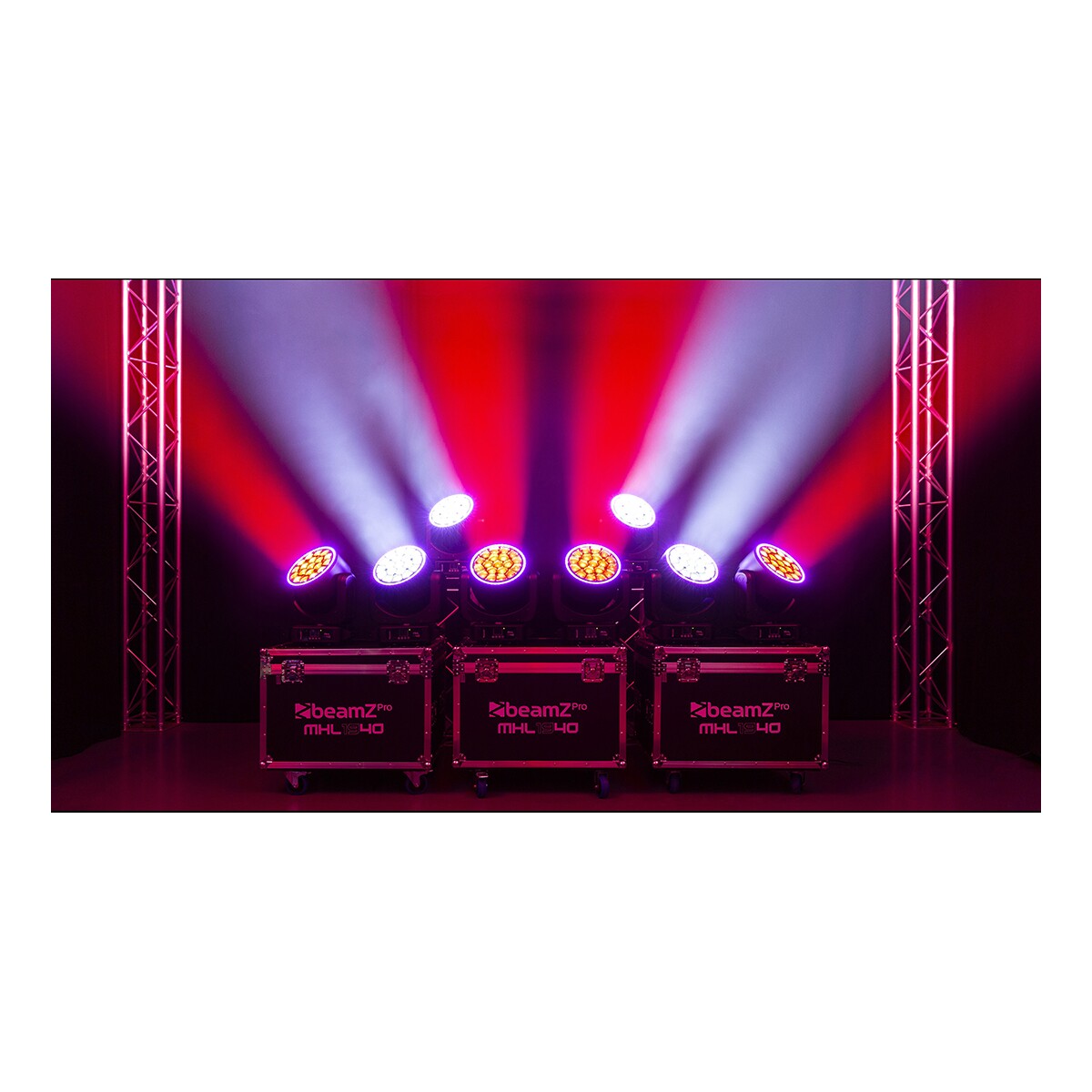 BeamZ Professional MHL1940 LED Moving Head met Zoom 19 x 40 Watt BeamZ Professional MHL1940 LED Moving Head met Zoom 19 x 40 Watt