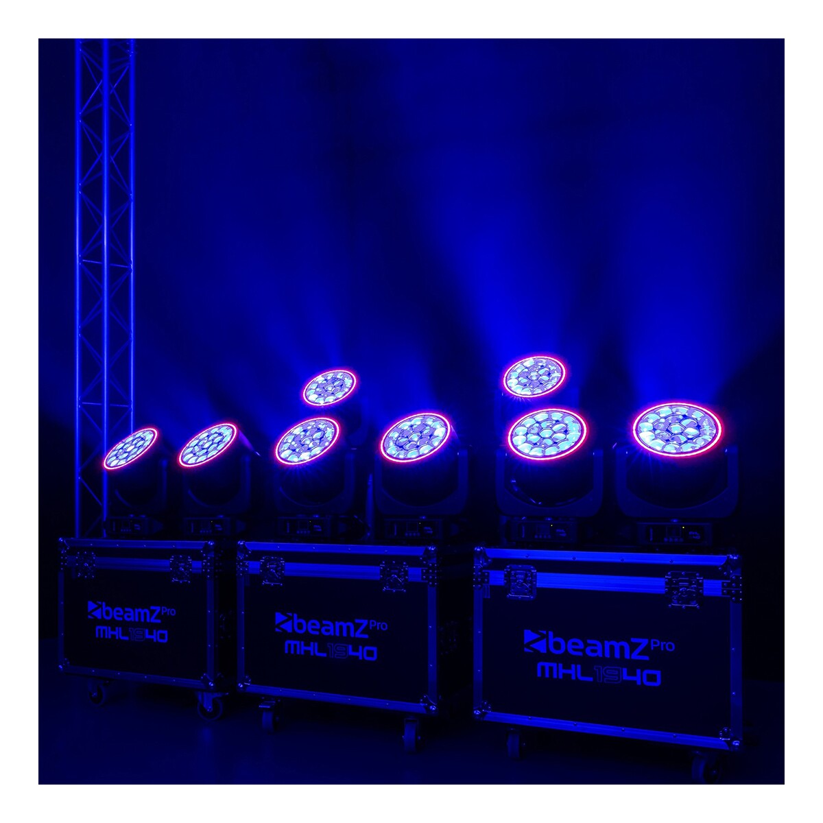 BeamZ Professional MHL1940 LED Moving Head met Zoom 19 x 40 Watt BeamZ Professional MHL1940 LED Moving Head met Zoom 19 x 40 Watt