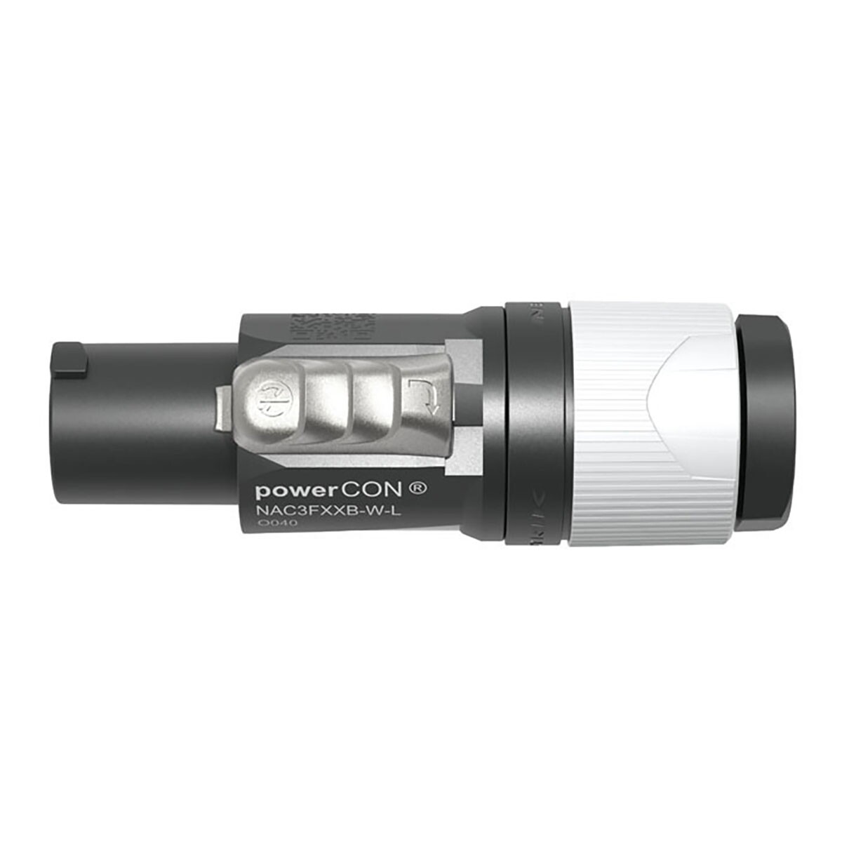 Neutrik® NAC3FXXB-W-L PowerCON Connector - L Grijs/witte behuizing - Grote kabeldiameter Neutrik® NAC3FXXB-W-L PowerCON Connector - L Grijs/witte behuizing - Grote kabeldiameter