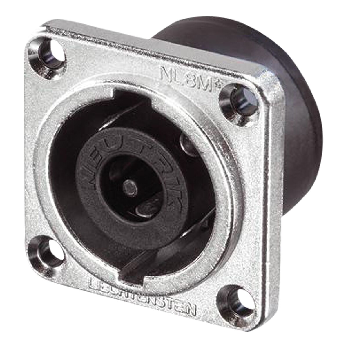 Neutrik® NL8MPRXX speakON 8P Chassis - male Nikkelen behuizing Neutrik® NL8MPRXX speakON 8P Chassis - male Nikkelen behuizing