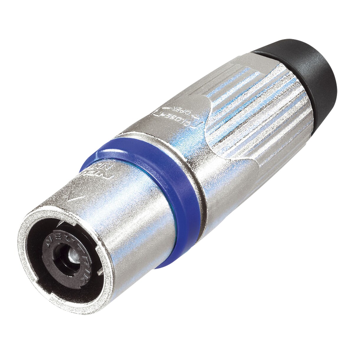 Neutrik® NLT4MXX speakON 4P - male Zilver/blauw Neutrik® NLT4MXX speakON 4P - male Zilver/blauw