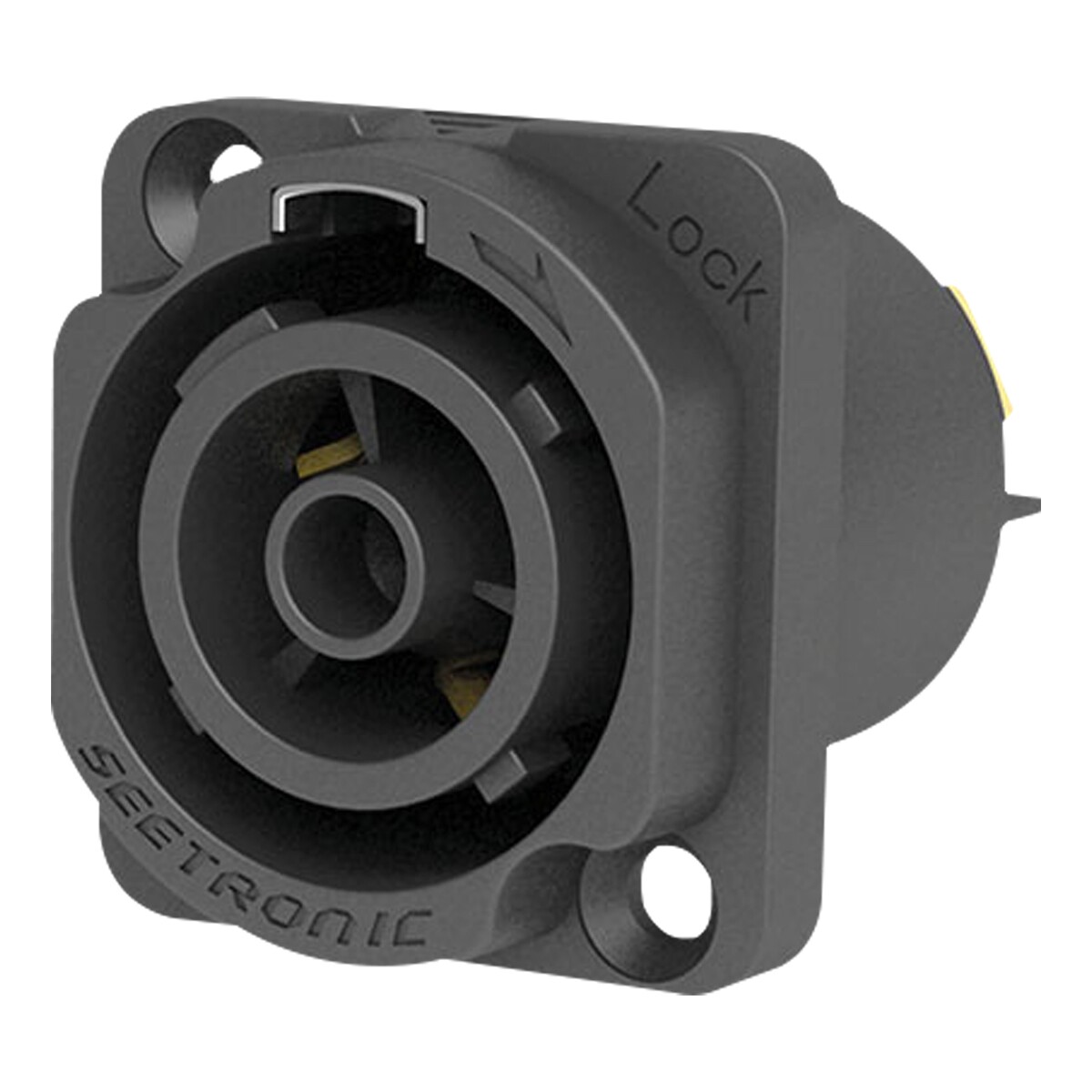 SEETRONIC Power Pro True Outlet Chassis Connector - Female - D-Size 20 A netstekker met vergrendeling