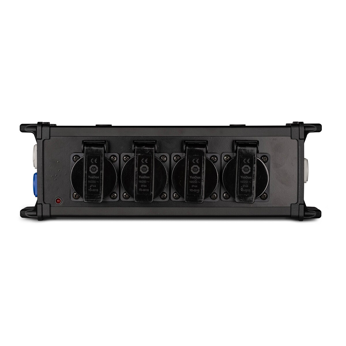 PD Connex PSB40 4-voudige Schuko stroomverdeler met powerCON IN en OUT doorlus - zwart PD Connex PSB40 4-voudige Schuko stroomverdeler met powerCON IN en OUT doorlus - zwart