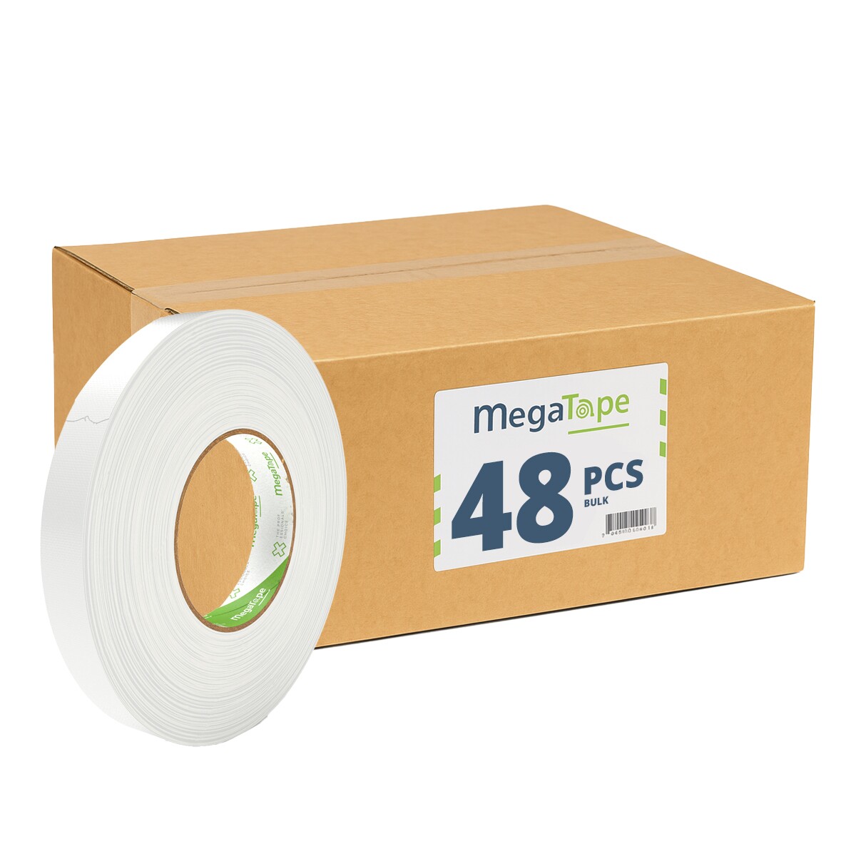 48x MegaTape MCT 300 Gaffa tape - 50m op rol 19 mm wit 48x MegaTape MCT 300 Gaffa tape - 50m op rol 19 mm wit