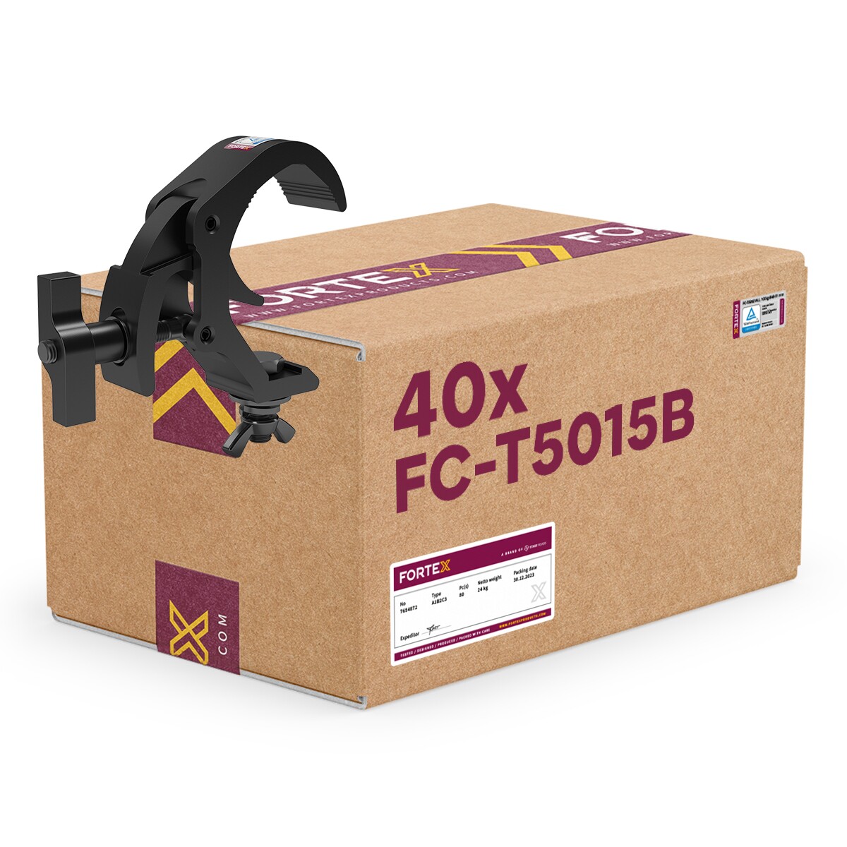 40× FORTEX Selflock Coupler Light WLL 50kg Ø48-51mm 40× FORTEX Selflock Coupler Light WLL 50kg Ø48-51mm
