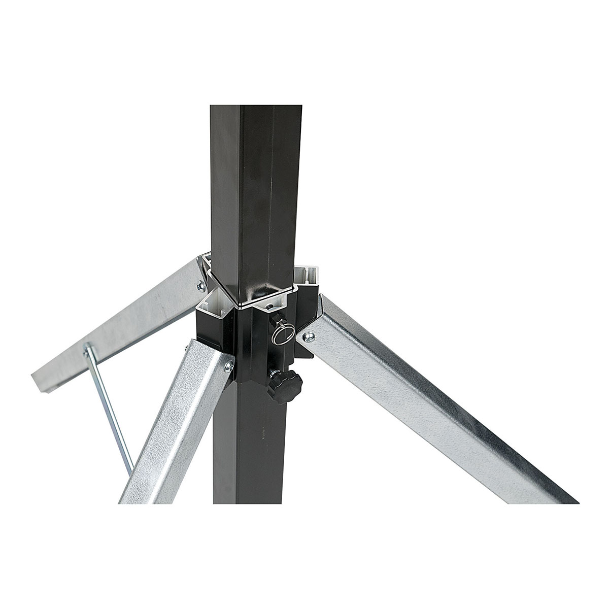 Showgear Basic 2800 Wind-Up statief 2,80m - 80kg Inclusief adapter 28mm - 35mm Showgear Basic 2800 Wind-Up statief 2,80m - 80kg Inclusief adapter 28mm - 35mm