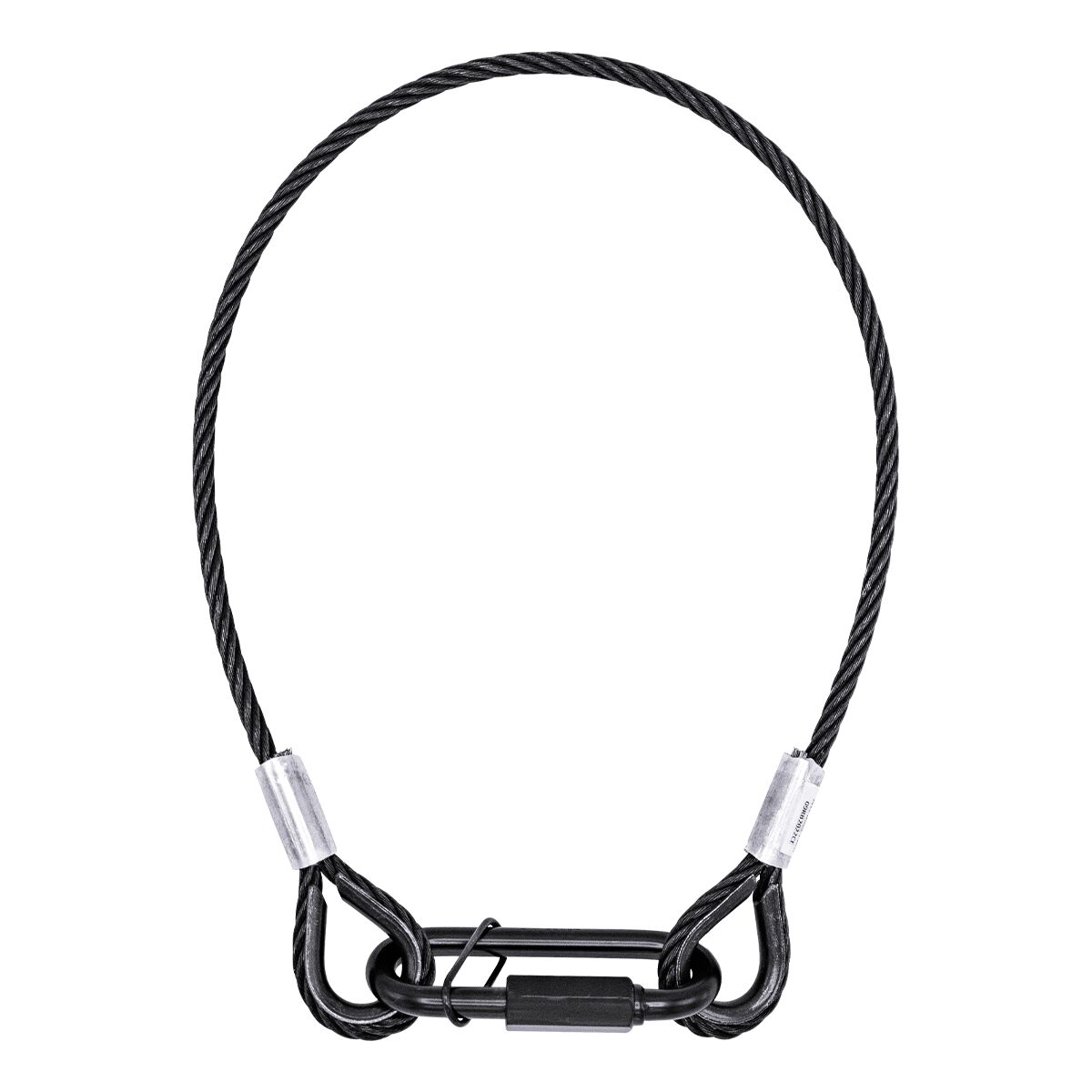 FORTEX Safety veiligheidskabel BGV-C1 gecertificeerd 60 cm - Ø5 mm zwart FORTEX Safety veiligheidskabel BGV-C1 gecertificeerd 60 cm - Ø5 mm zwart