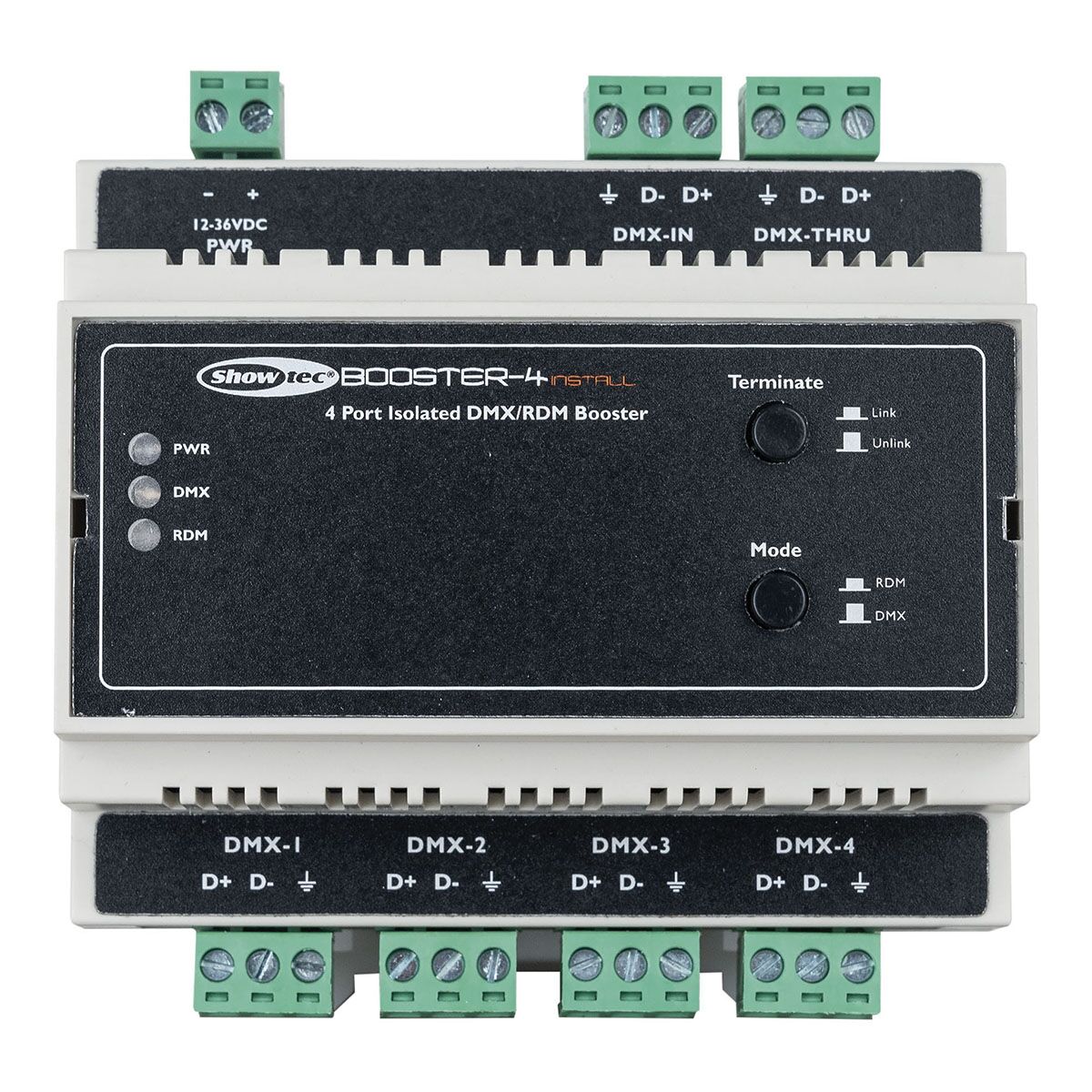 Showtec Booster-4 Install Din-rail Showtec Booster-4 Install Din-rail