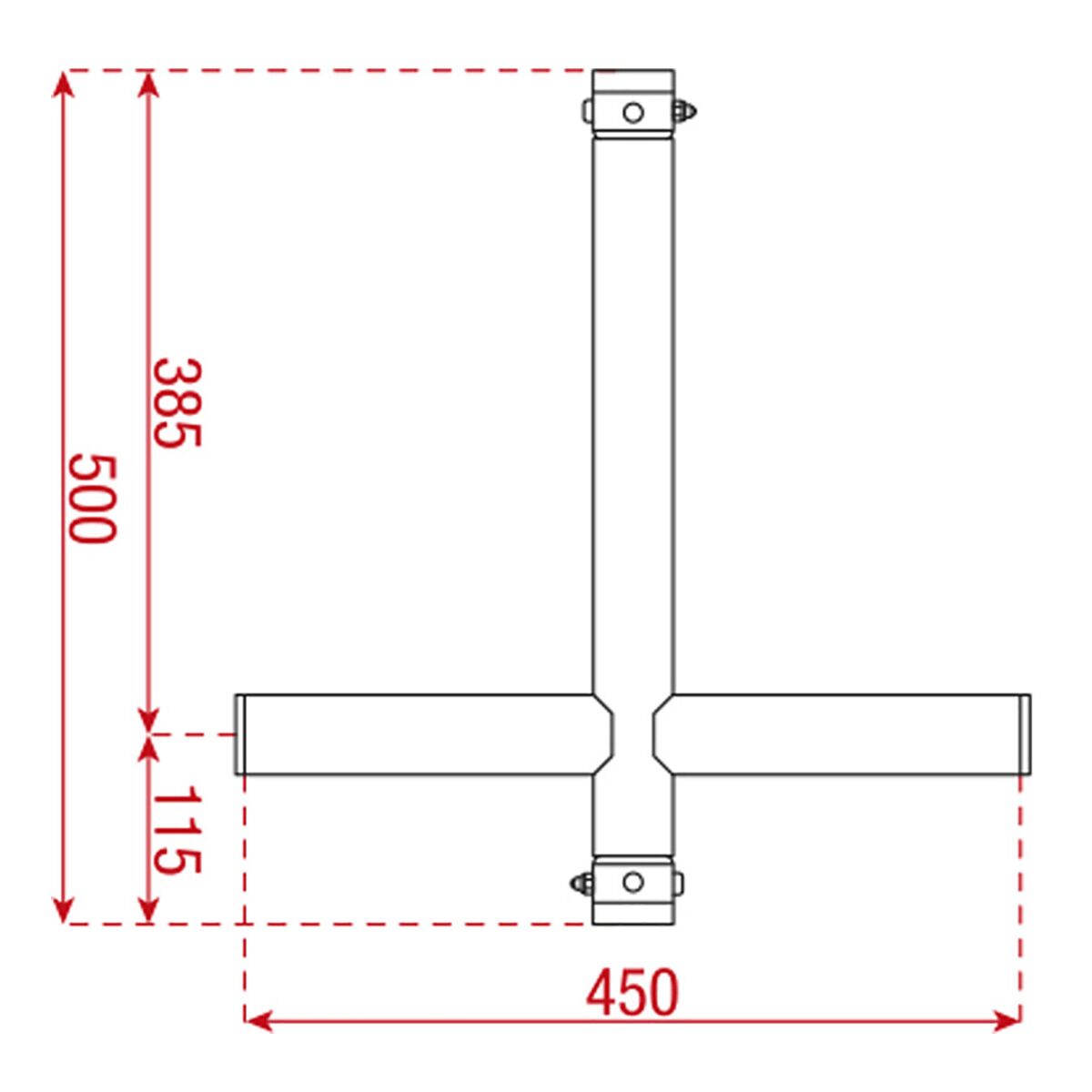 Showgear T-Downrigger Zwart (FT/FQ) Showgear T-Downrigger Zwart (FT/FQ)