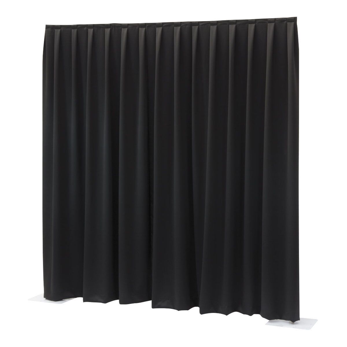 WENTEX® Pipe & Drape Dimout gordijn 300x400cm (bxh) 260 gram/m² geplooid - zwart WENTEX® Pipe & Drape Dimout gordijn 300x400cm (bxh) 260 gram/m² geplooid - zwart