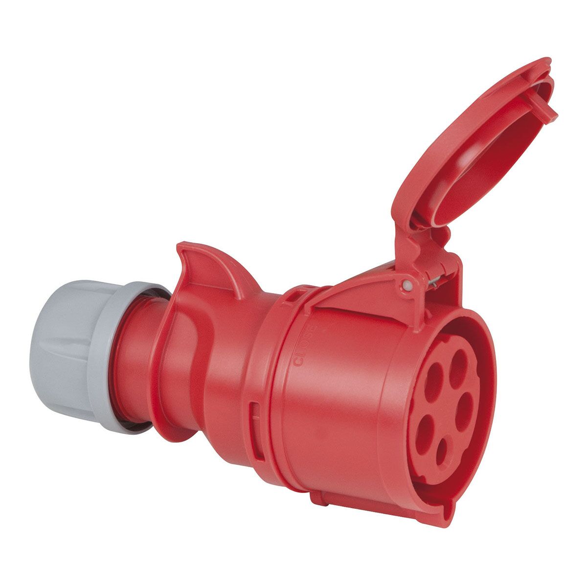 PCE CEE 32A 400V 5p Plug Female Rood, IP44 PCE CEE 32A 400V 5p Plug Female Rood, IP44