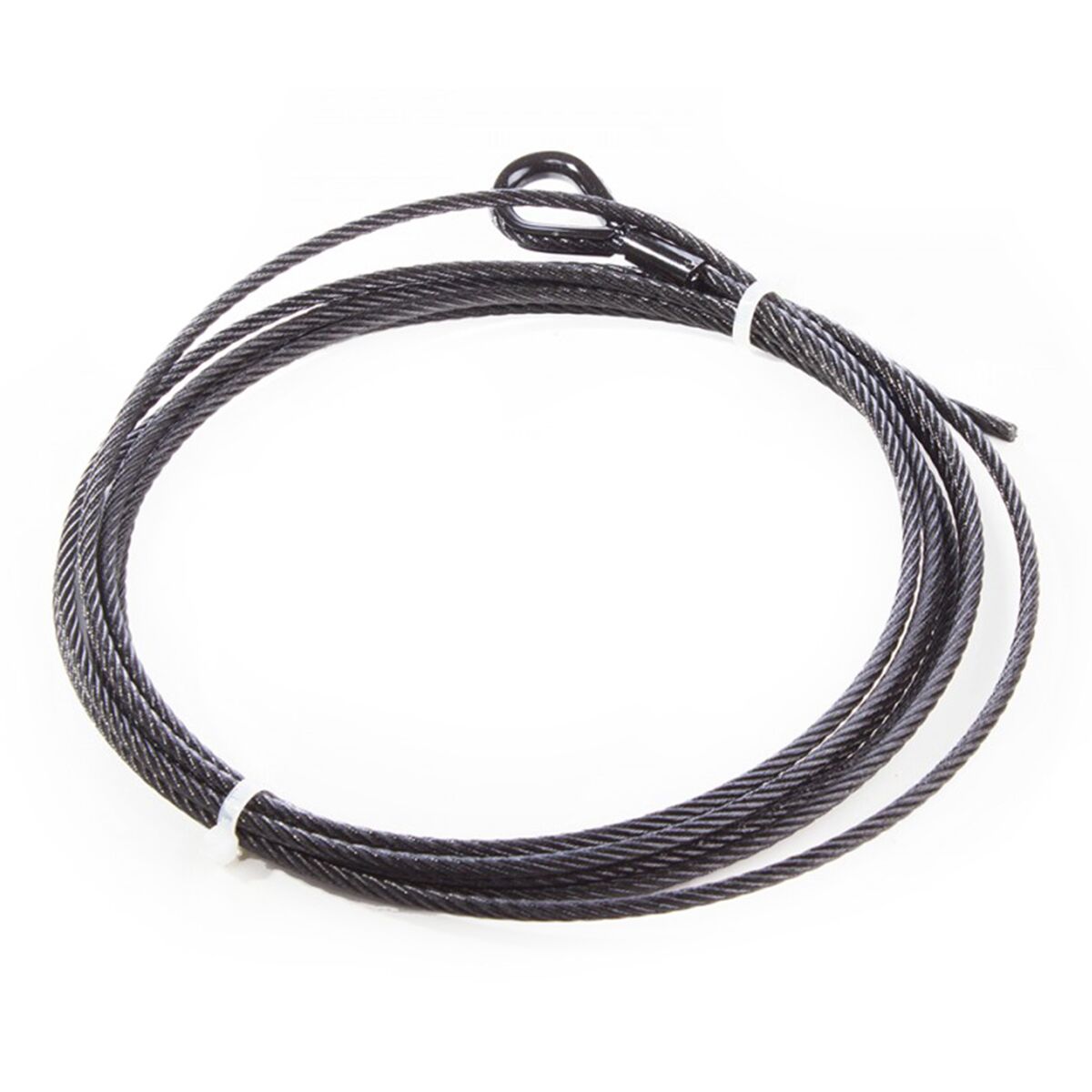 FORTEX ophangkabel 5mm 1 zijde lus, 1 zijde open 5m zwart FORTEX ophangkabel 5mm 1 zijde lus, 1 zijde open 5m zwart