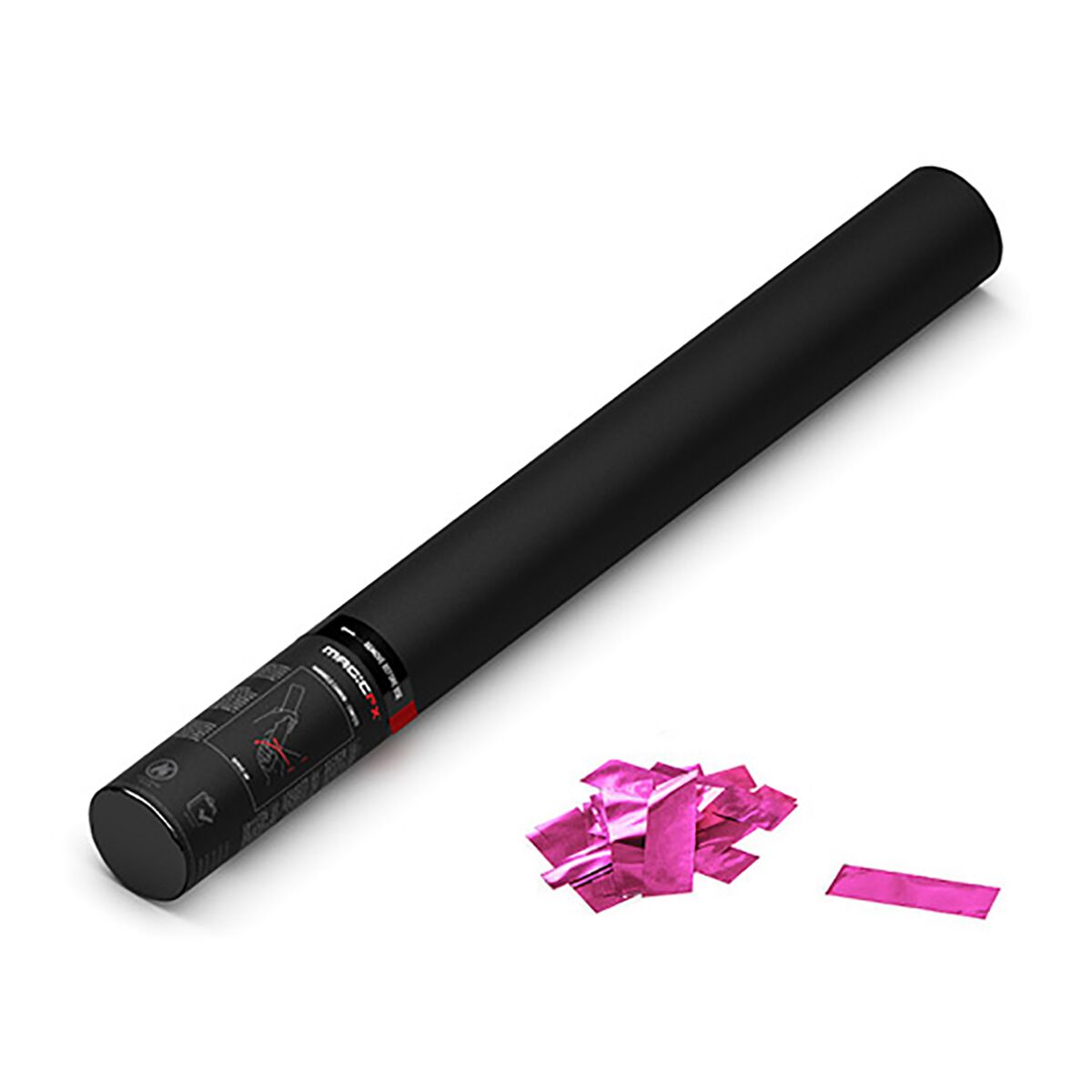 MAGICFX® Handheld Confetti Cannon 50 cm - roze metallic