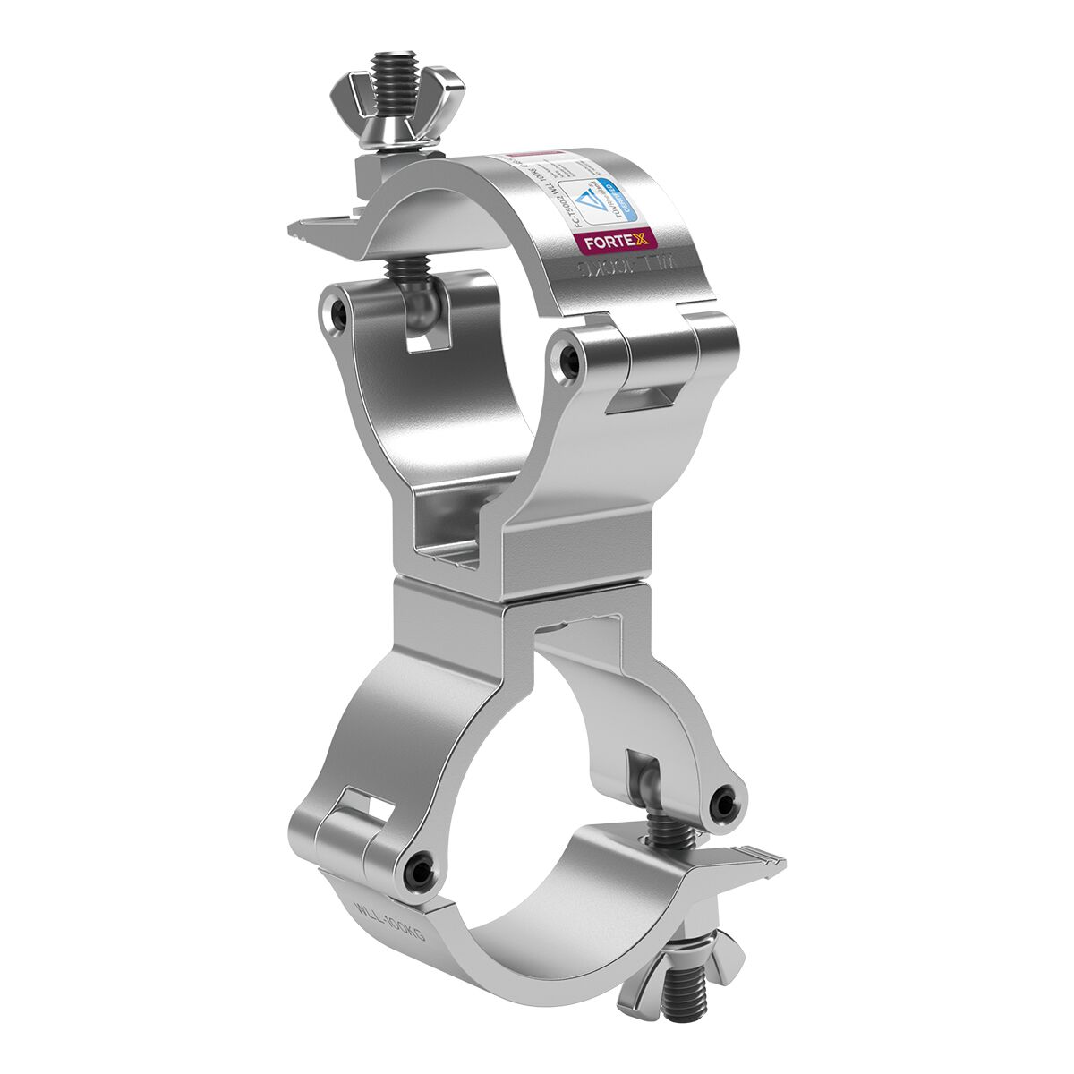 FORTEX Slimline Swivel Coupler truss klem WLL 100kg buis Ø48-51mm FORTEX Slimline Swivel Coupler truss klem WLL 100kg buis Ø48-51mm