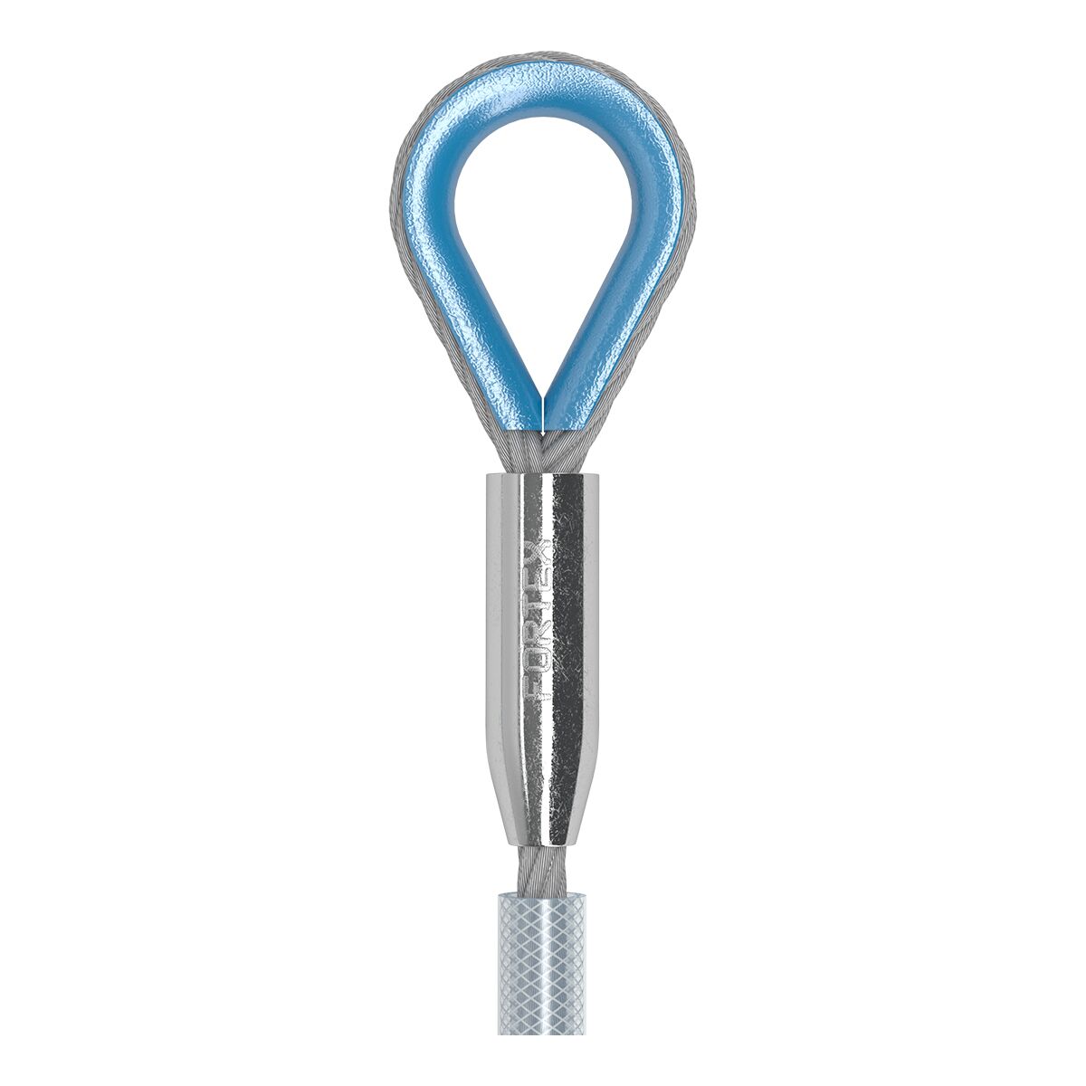 FORTEX PVC Steel 1,5 meter - Ø10mm 1T staalkabel 6x 36 + stk certificaat FORTEX PVC Steel 1,5 meter - Ø10mm 1T staalkabel 6x 36 + stk certificaat