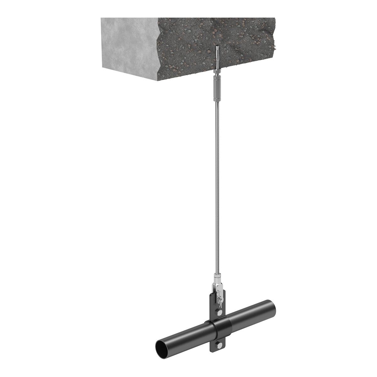 FORTEX GRID ophang gaffel M10 draadstang 100cm met moeren en ring FORTEX GRID ophang gaffel M10 draadstang 100cm met moeren en ring