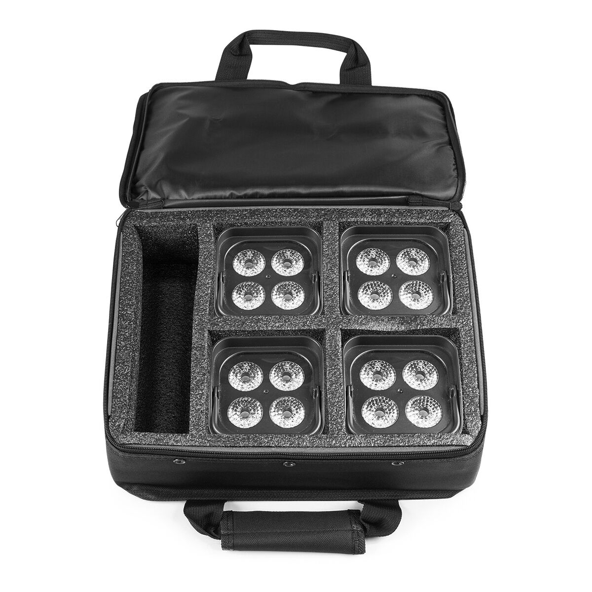 BeamZ AC470 flightbag - Tas voor 4 BBP90 uplights en extra ruimte voor accessoires BeamZ AC470 flightbag - Tas voor 4 BBP90 uplights en extra ruimte voor accessoires