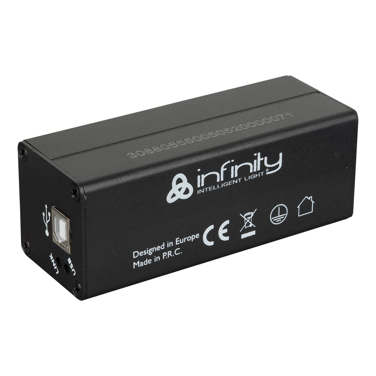 Infinity Chimp Dongle for OnPC 2 universes - 1 DMX uitgang Infinity Chimp Dongle for OnPC 2 universes - 1 DMX uitgang