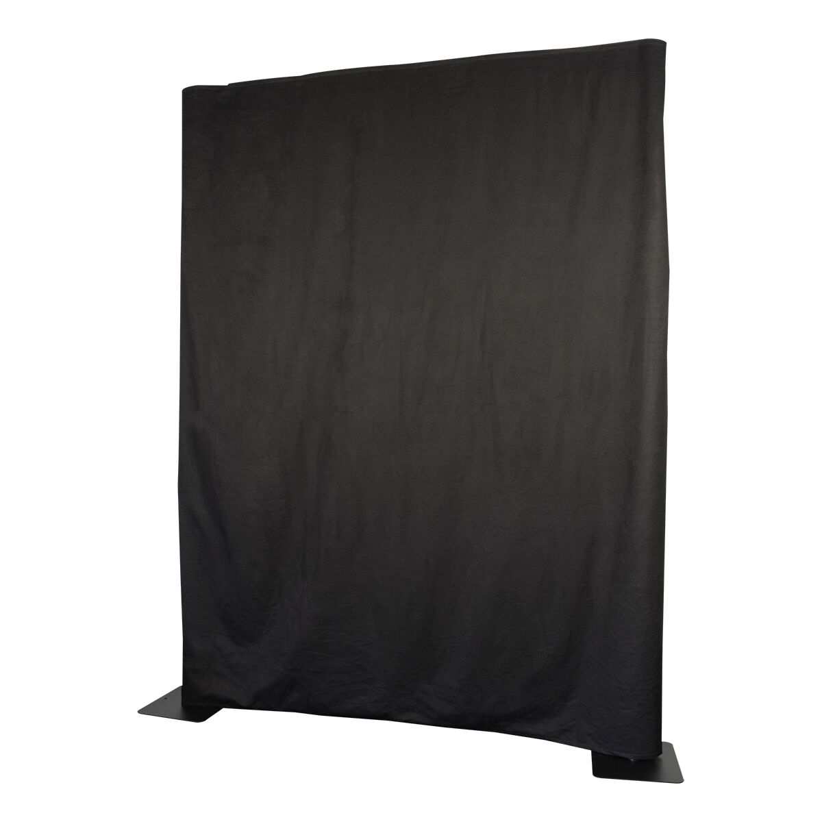 WENTEX® Pipe & Drape Molton gordijn 330x400 cm (bxh) 300 gram/m² ongeplooid - zwart