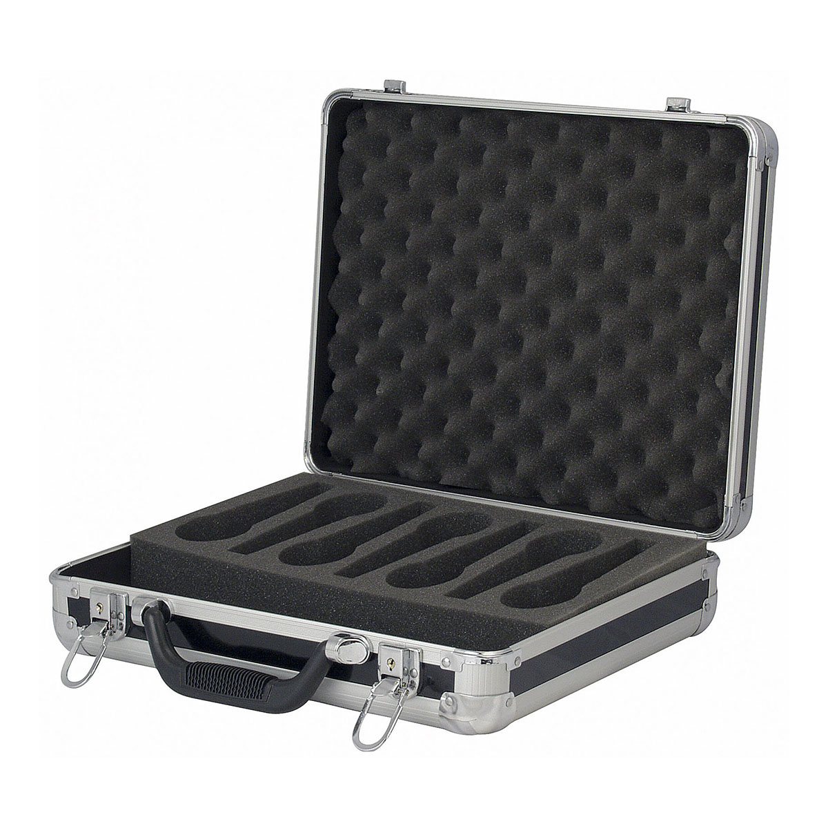 Showgear ACA-MIC1 – Microfoonkoffer voor 7 microfoons – zwart