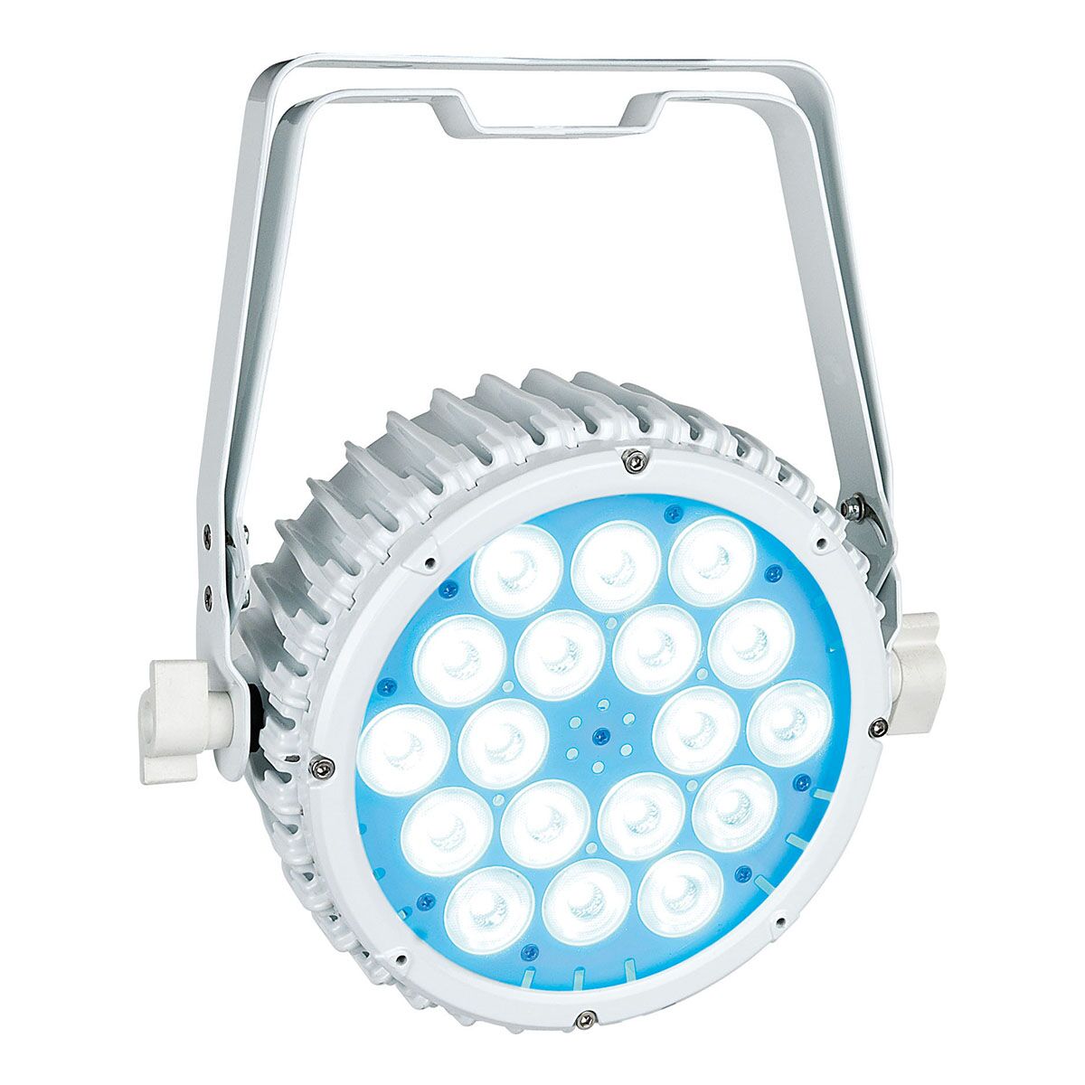 Showtec Compact Par 18 MKII - 18 x 3 W RGB LED Par - Wit Showtec Compact Par 18 MKII - 18 x 3 W RGB LED Par - Wit