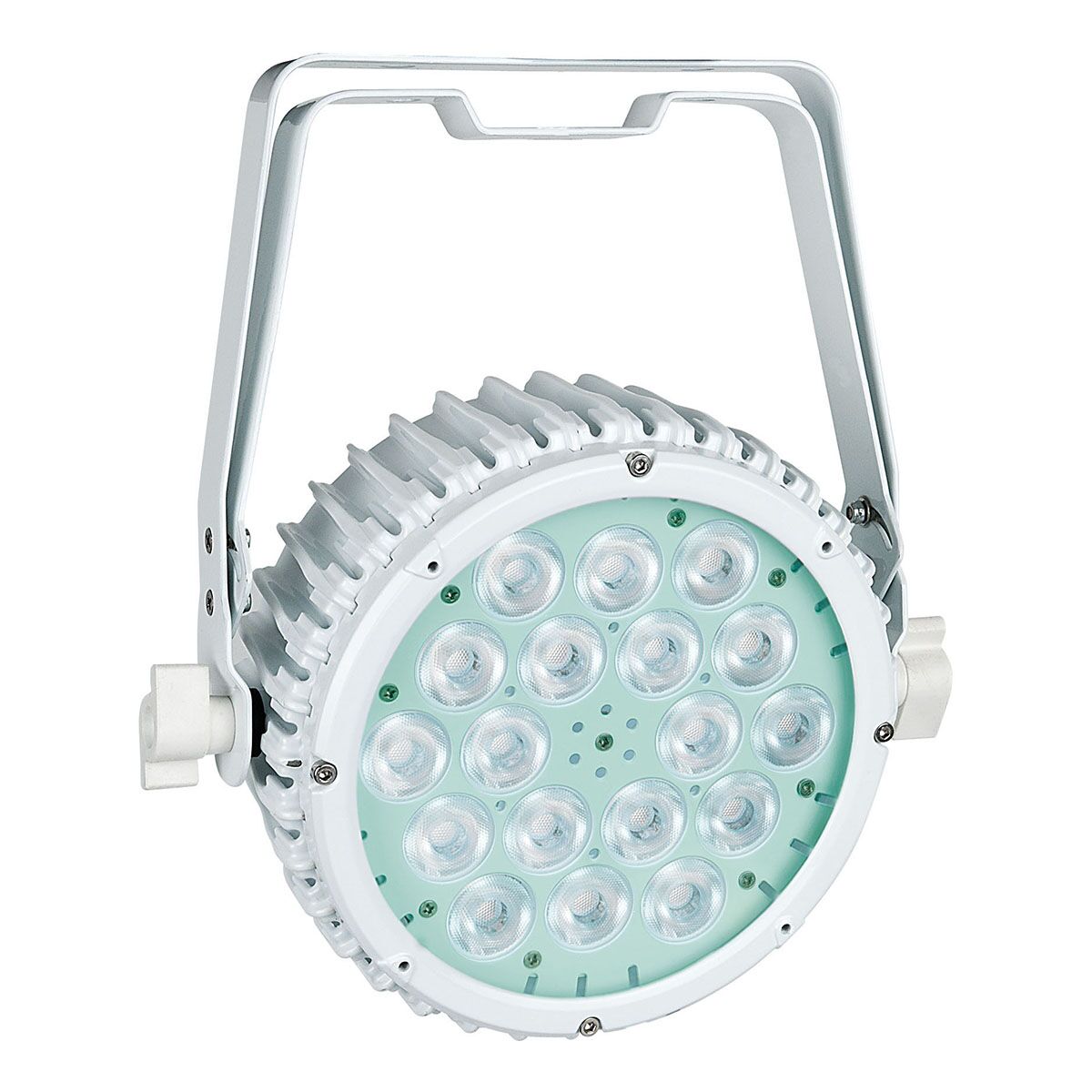 Showtec Compact Par 18 MKII - 18 x 3 W RGB LED Par - Wit Showtec Compact Par 18 MKII - 18 x 3 W RGB LED Par - Wit