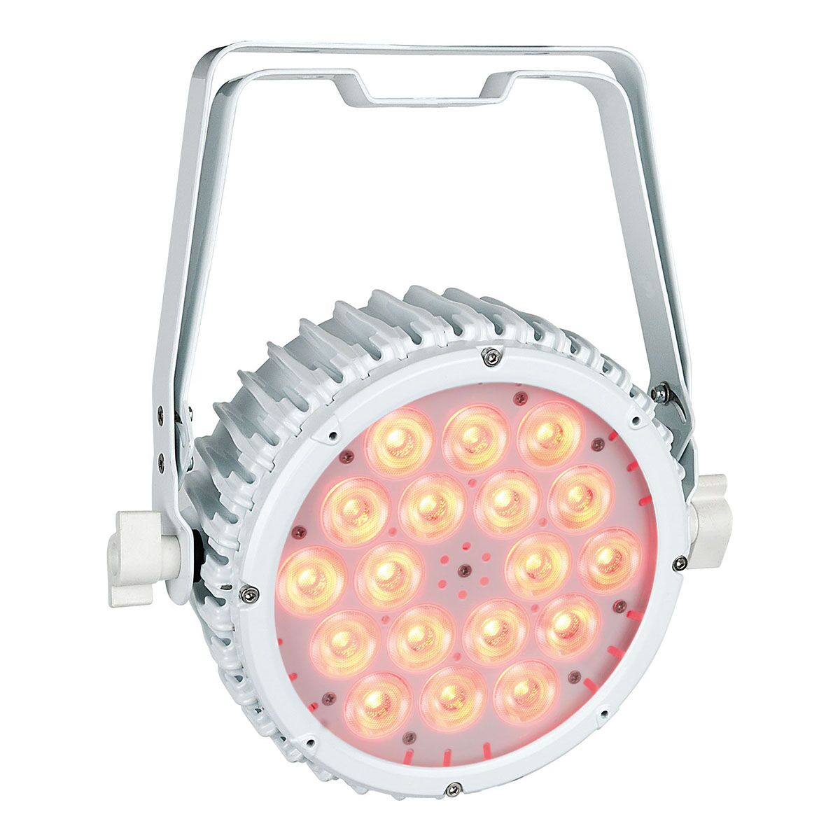Showtec Compact Par 18 MKII - 18 x 3 W RGB LED Par - Wit Showtec Compact Par 18 MKII - 18 x 3 W RGB LED Par - Wit