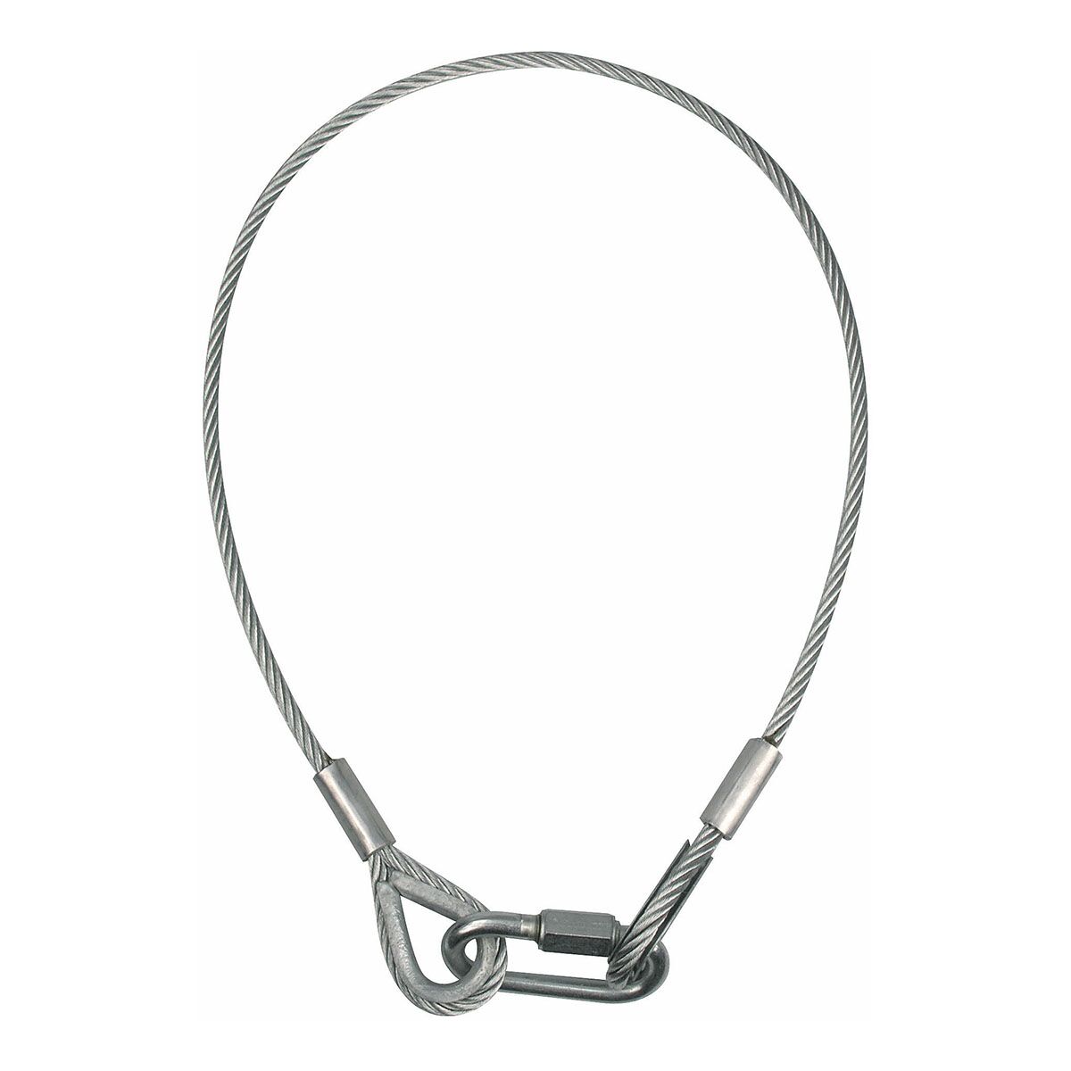 Showgear Veiligheidskabel Ø 8mm 100cm Showgear Veiligheidskabel Ø 8mm 100cm