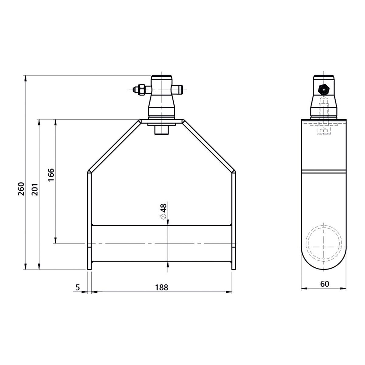 Showgear Single Downrigger Zwart (FT/FQ) Showgear Single Downrigger Zwart (FT/FQ)