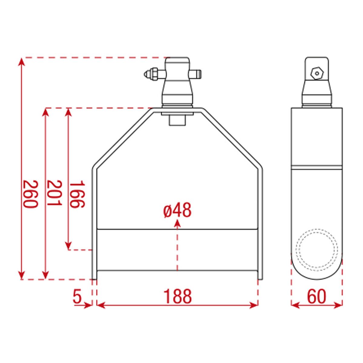 Showgear Single Downrigger Zwart (FT/FQ) Showgear Single Downrigger Zwart (FT/FQ)