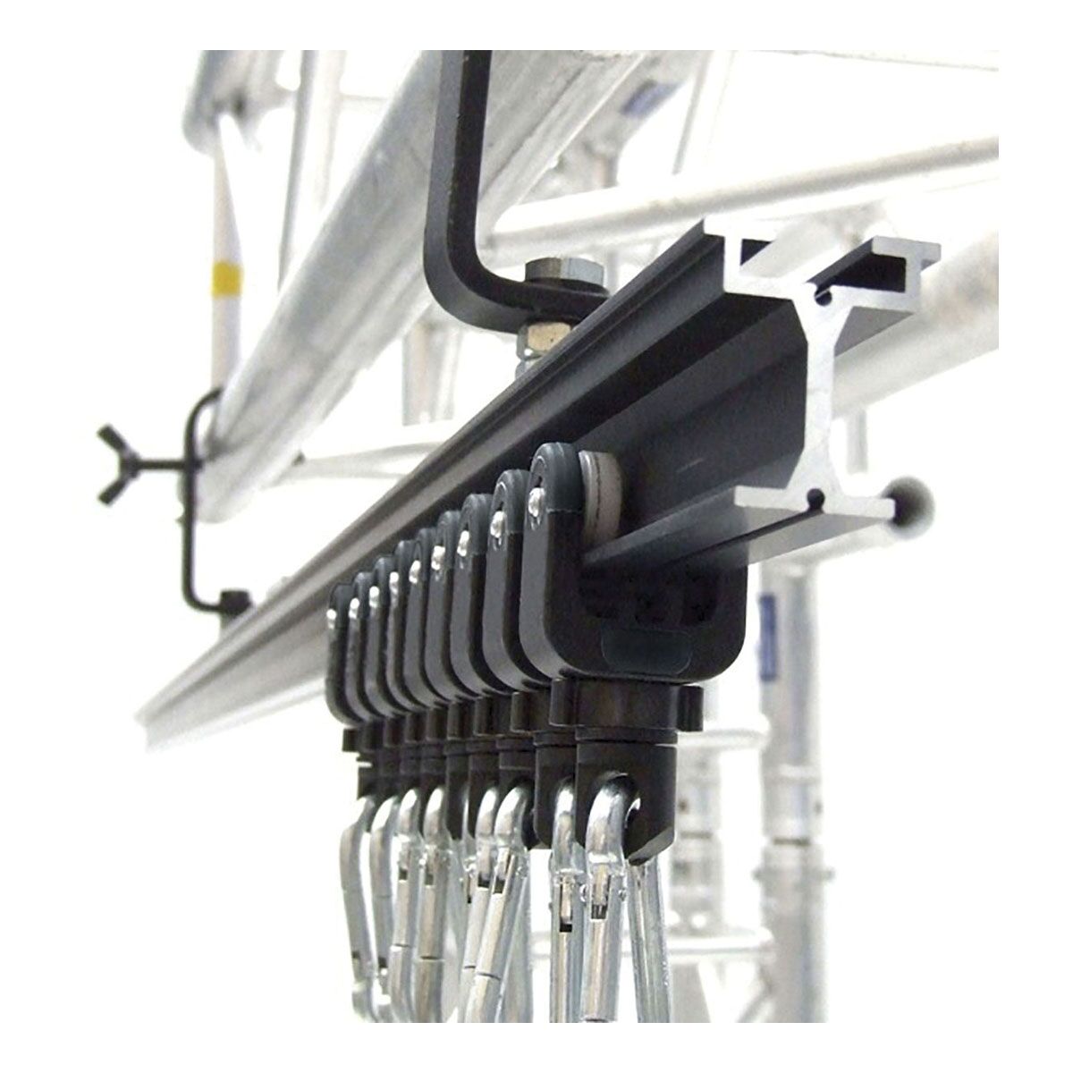 WENTEX® Eurotrack - Gordijnrail lengte 200cm zwart WENTEX® Eurotrack - Gordijnrail lengte 200cm zwart